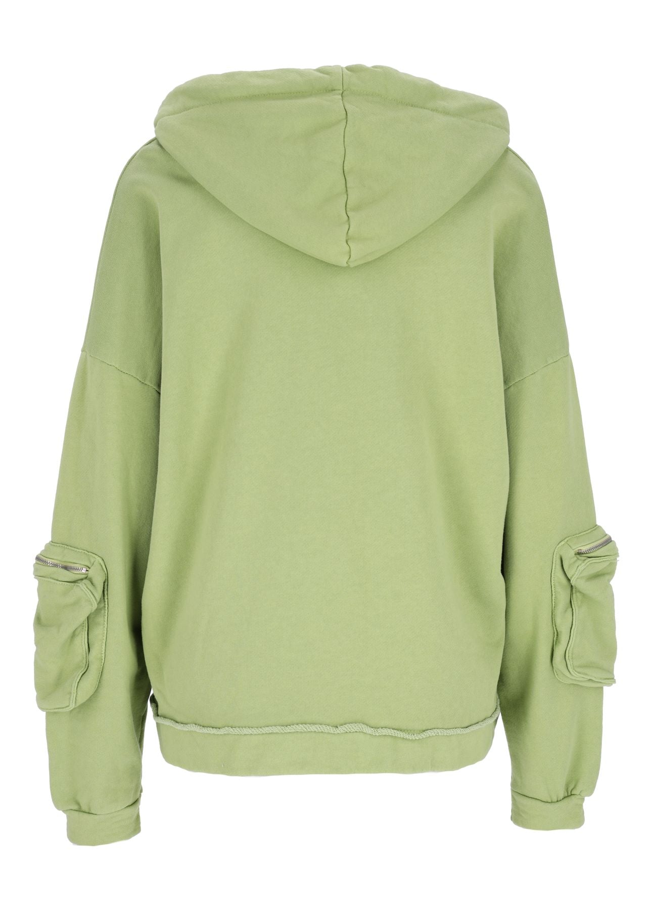 Damen Sweatjacke Kapuze Tasche am Ärmel