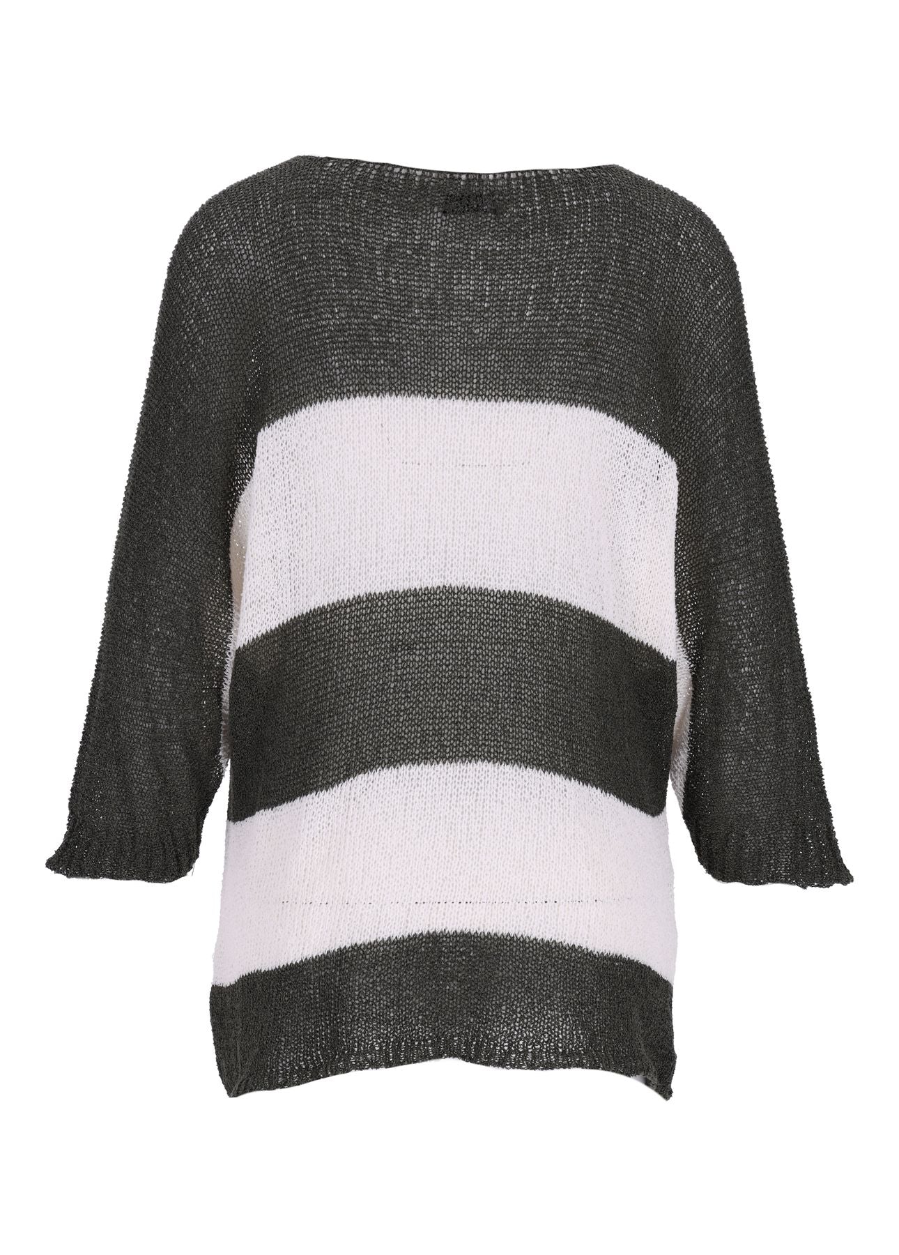 Damen T-Shirt Strick Blockstreifen