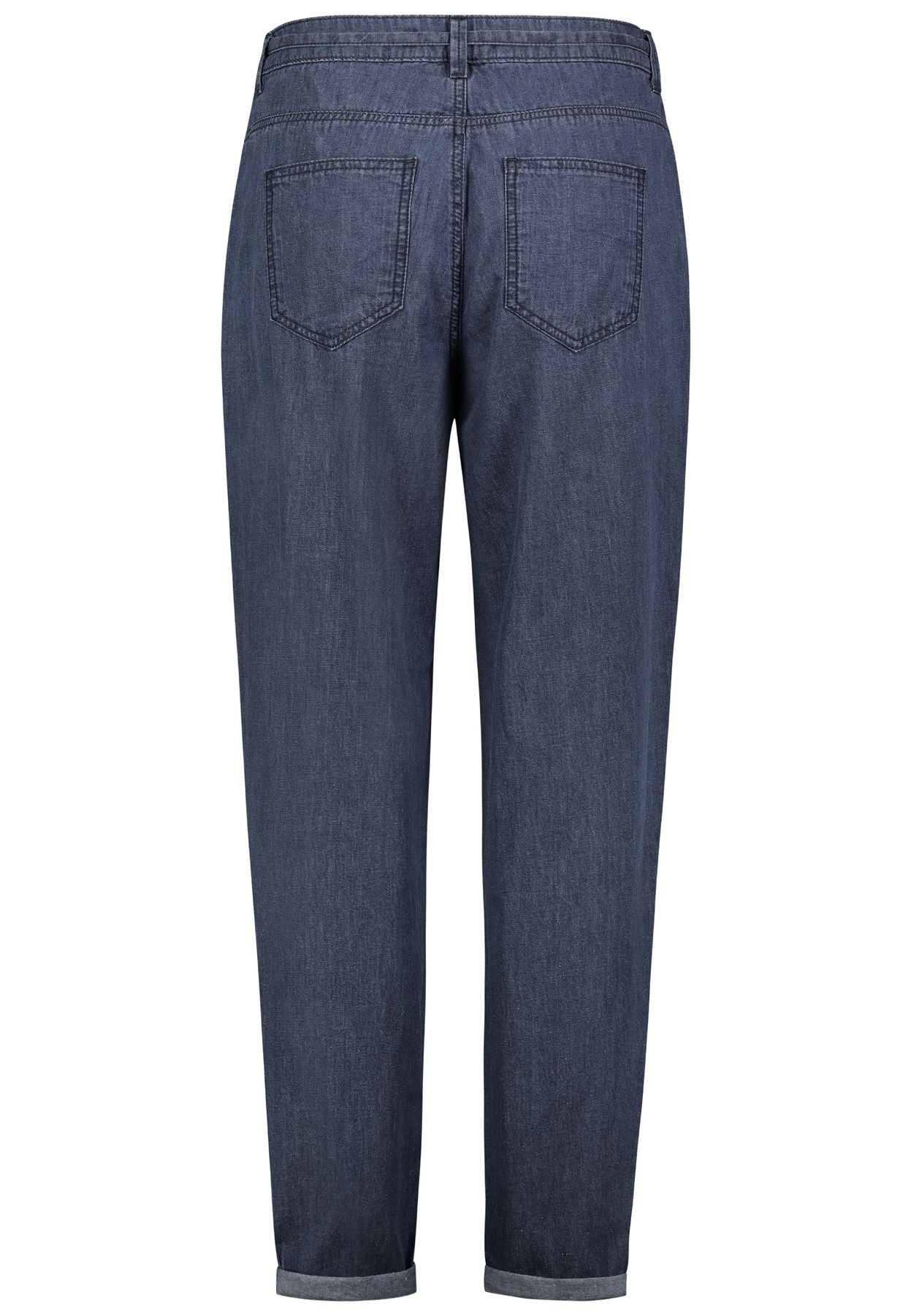 Damen DOB light denim ballon fit, Falten