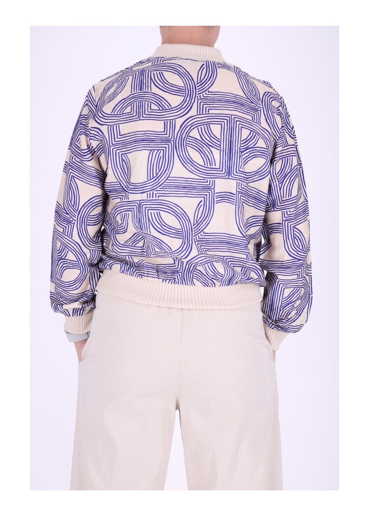 Damen Blouson Jacke Gemustert