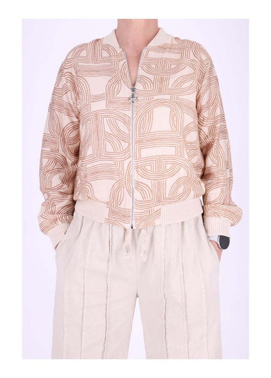 Damen Blouson Jacke Gemustert