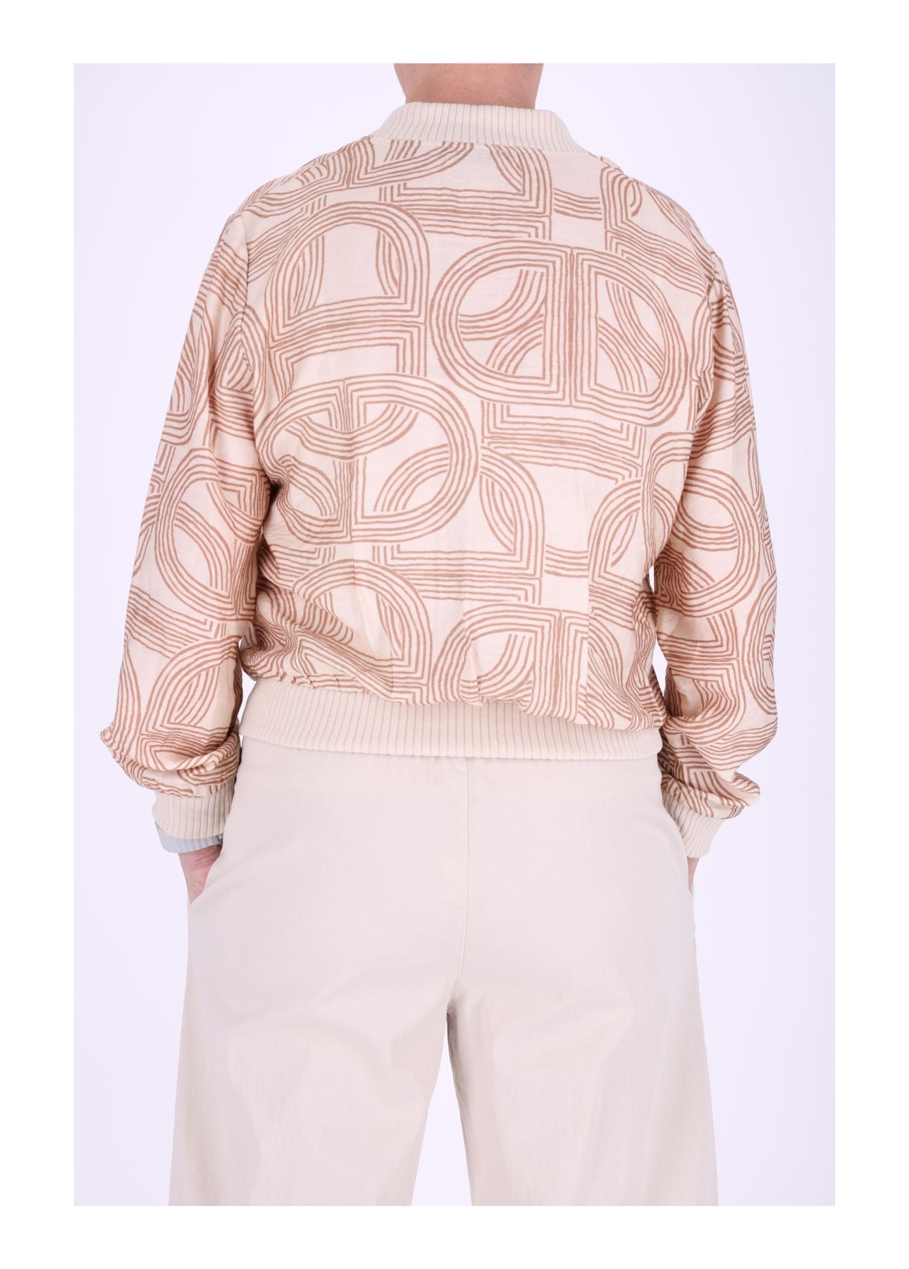 Damen Blouson Jacke Gemustert