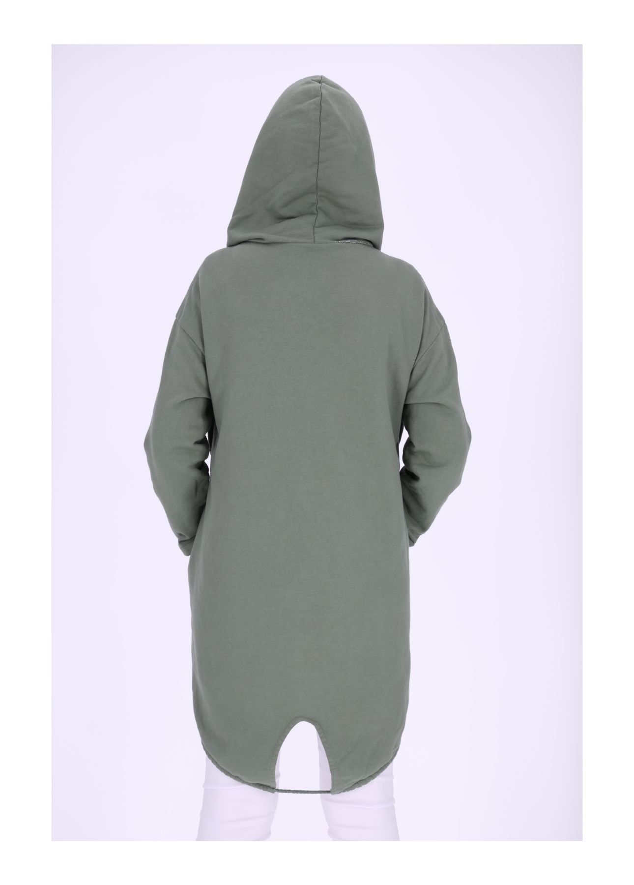 Damen Sweatjacke Lang