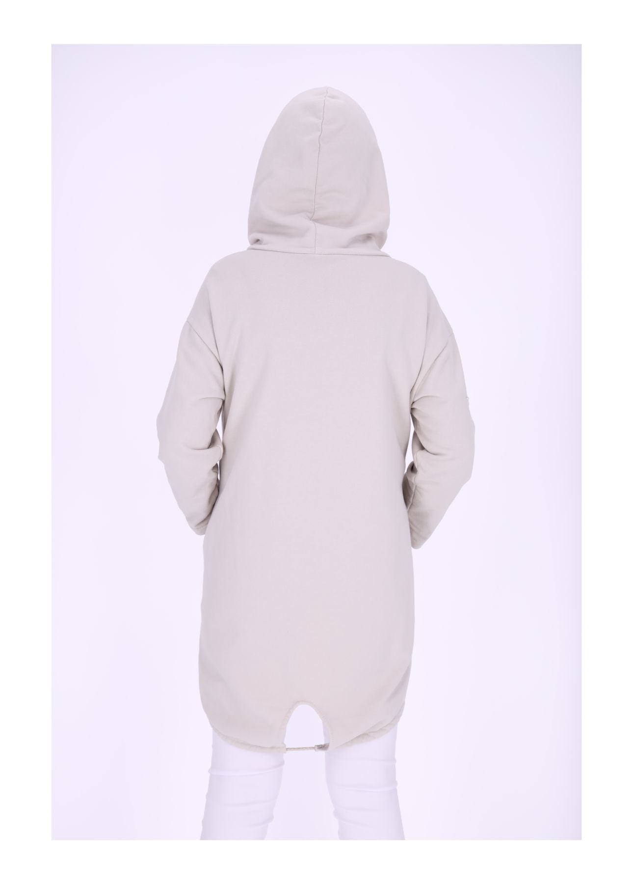 Damen Sweatjacke Lang