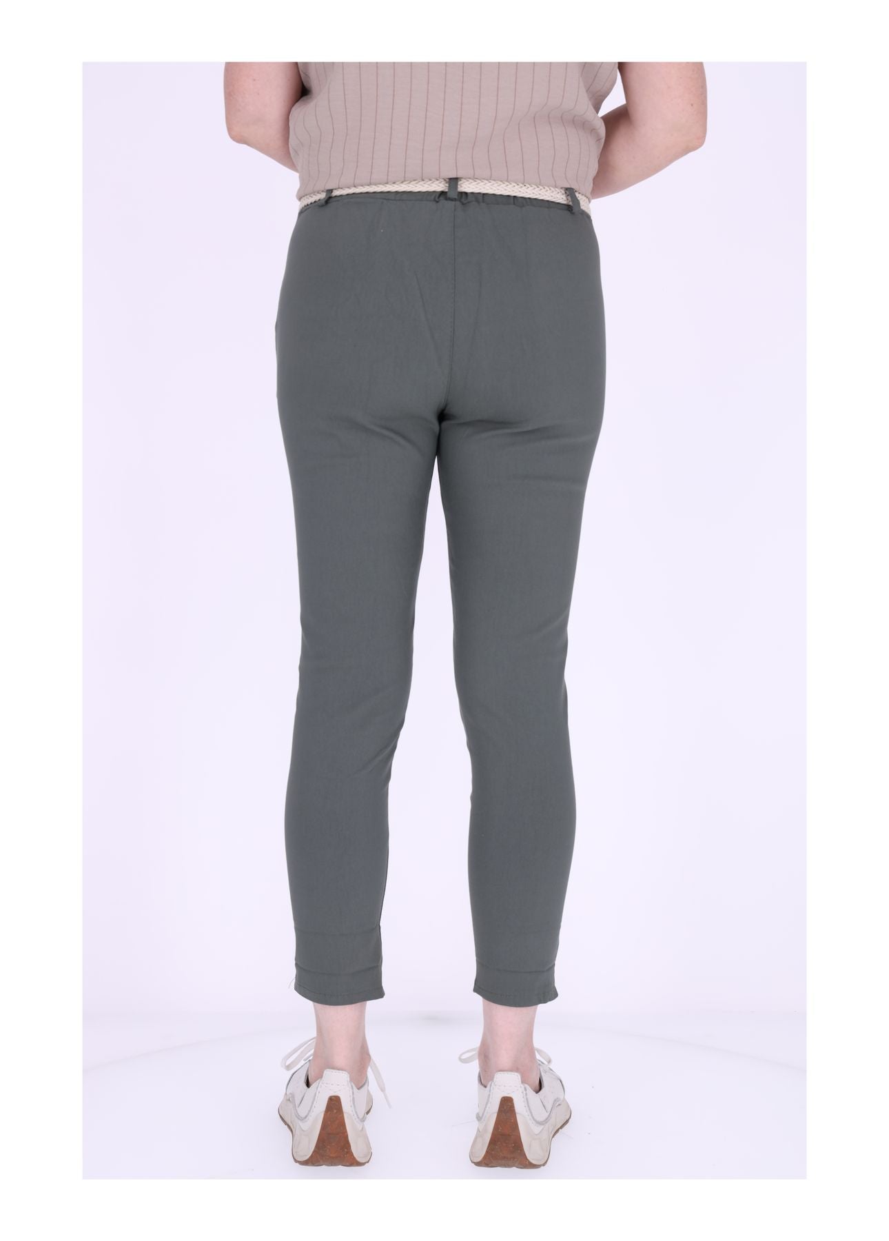 Damen Hose mit Gürtel