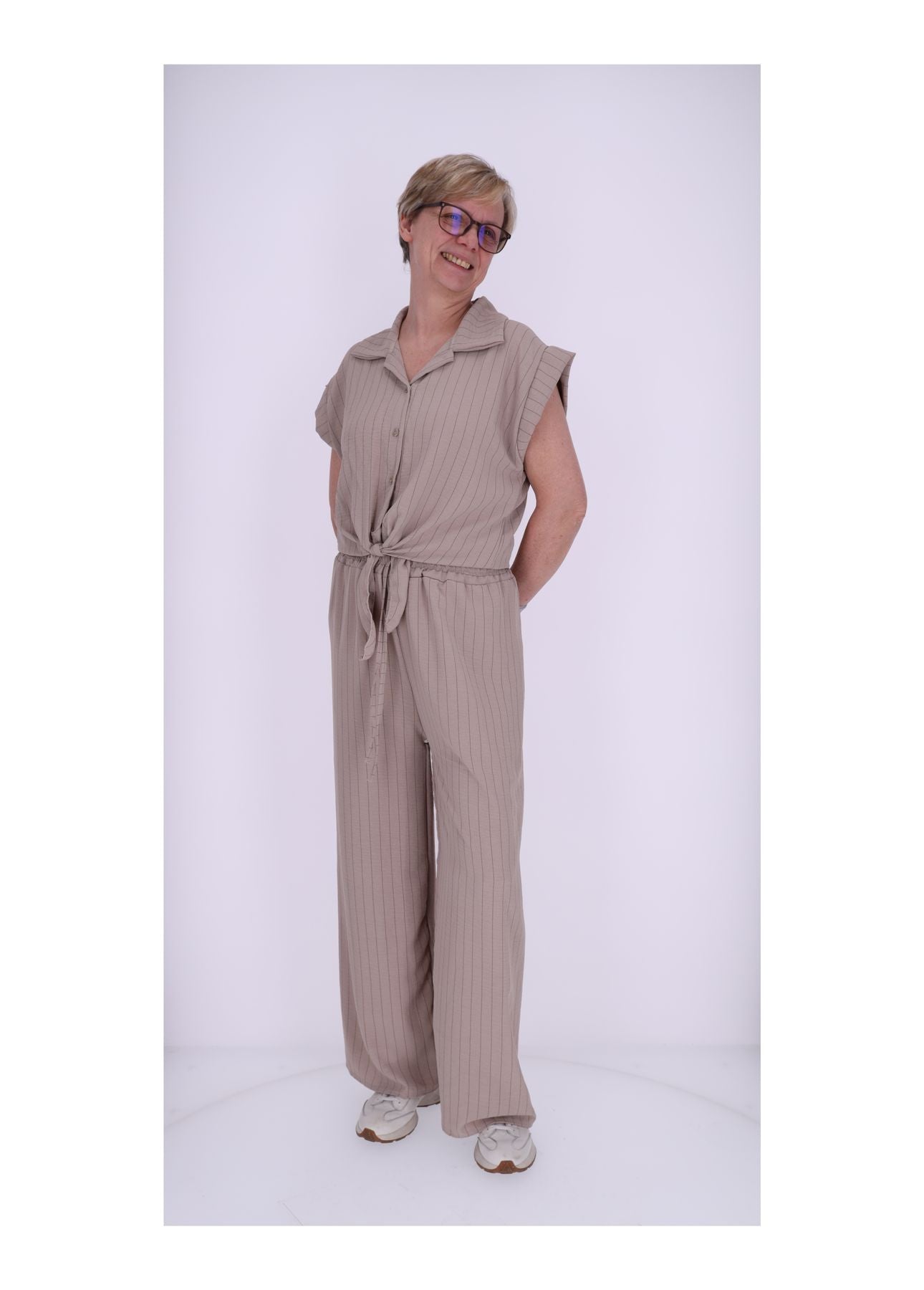 Damen Bluse kurzarm zum binden