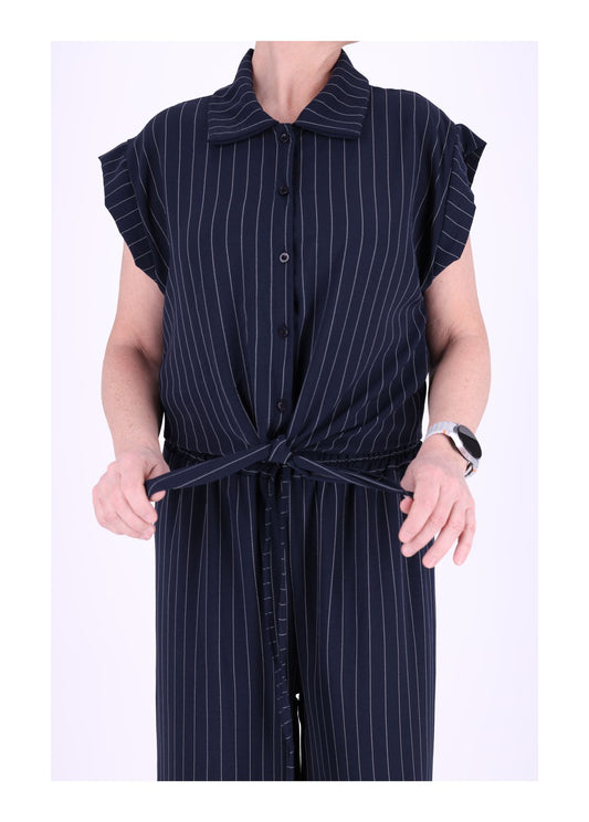 Damen Bluse kurzarm zum binden