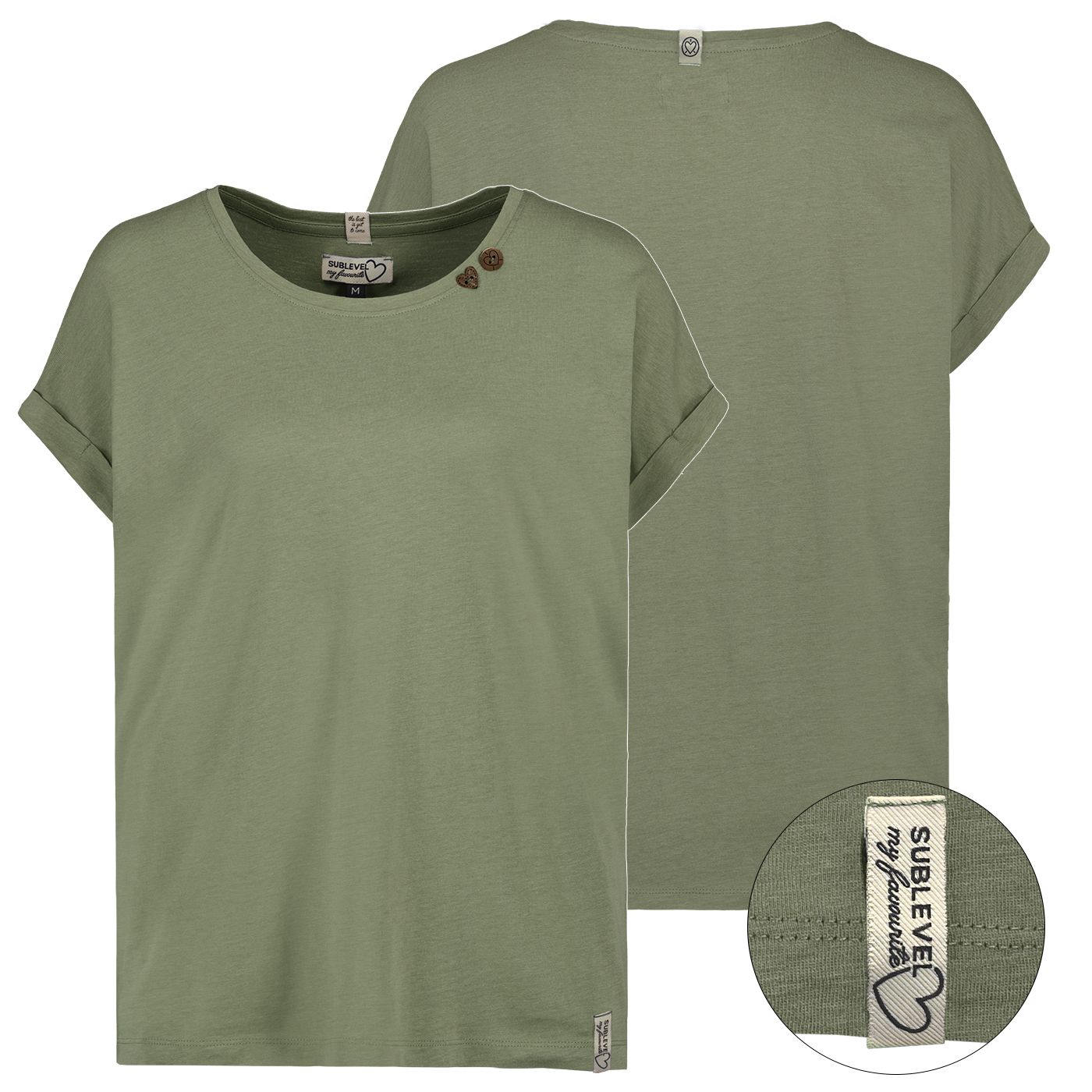 Damen DOB Shirt, weit, Rundhals mit Blend