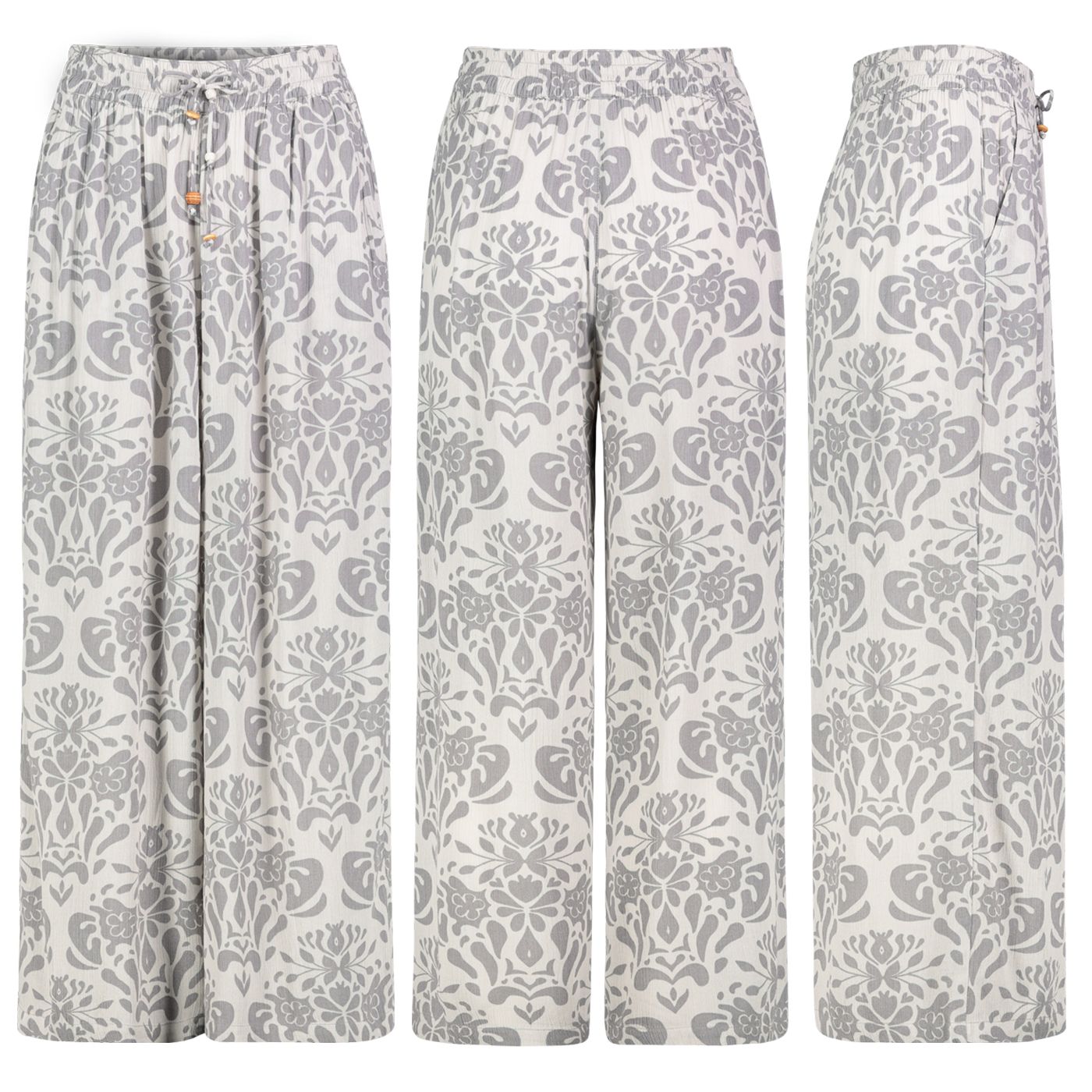 Damen DOB Hose, lang, mit weitem Bein, el