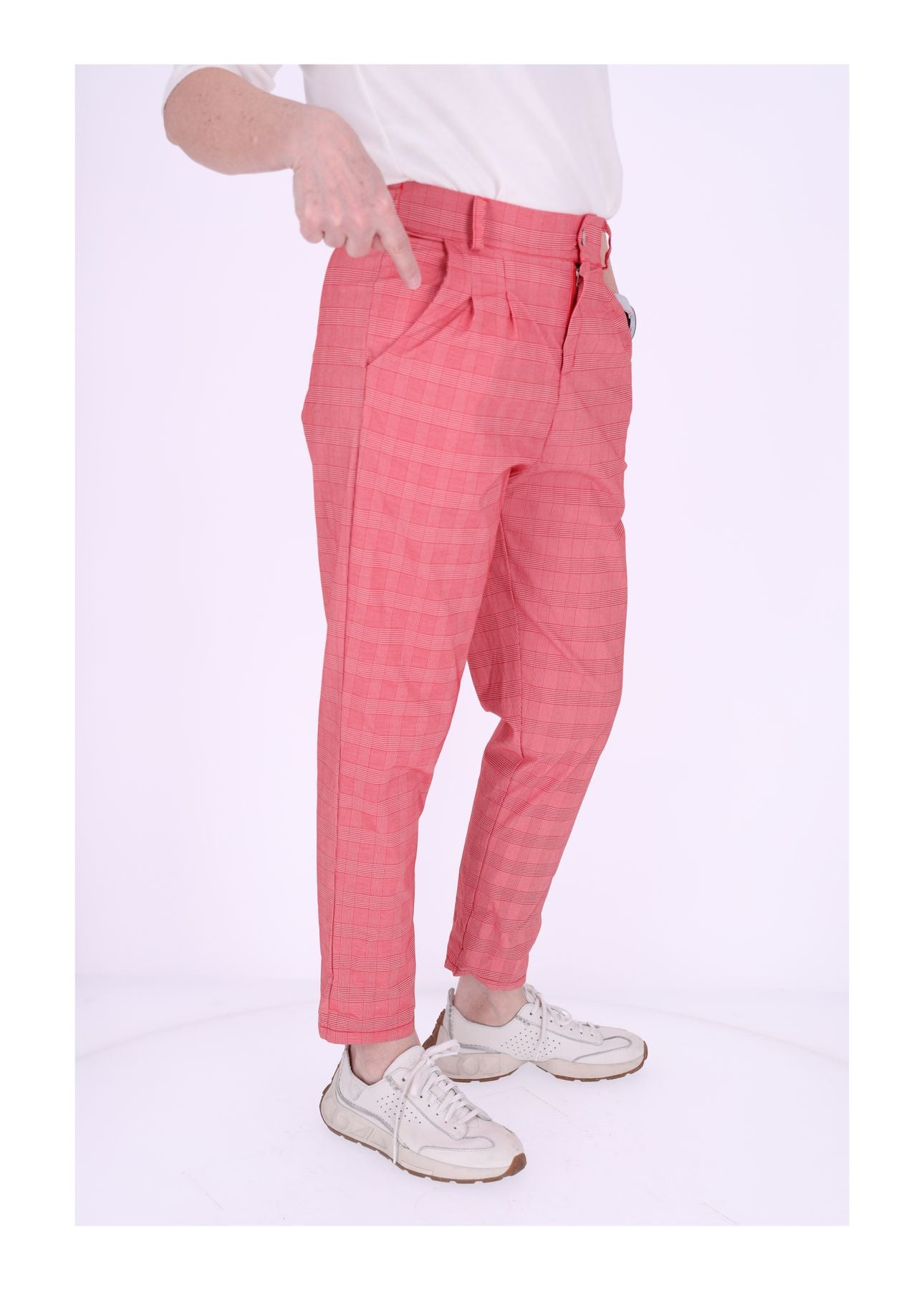 Hose Damen Chino Check