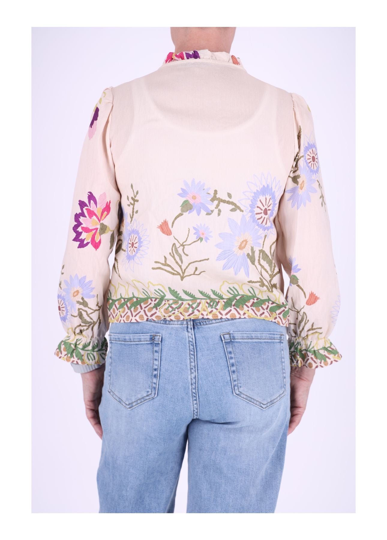 Blusenjacke zum binden Print