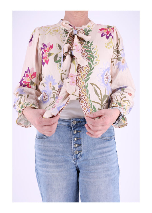 Blusenjacke zum binden Print