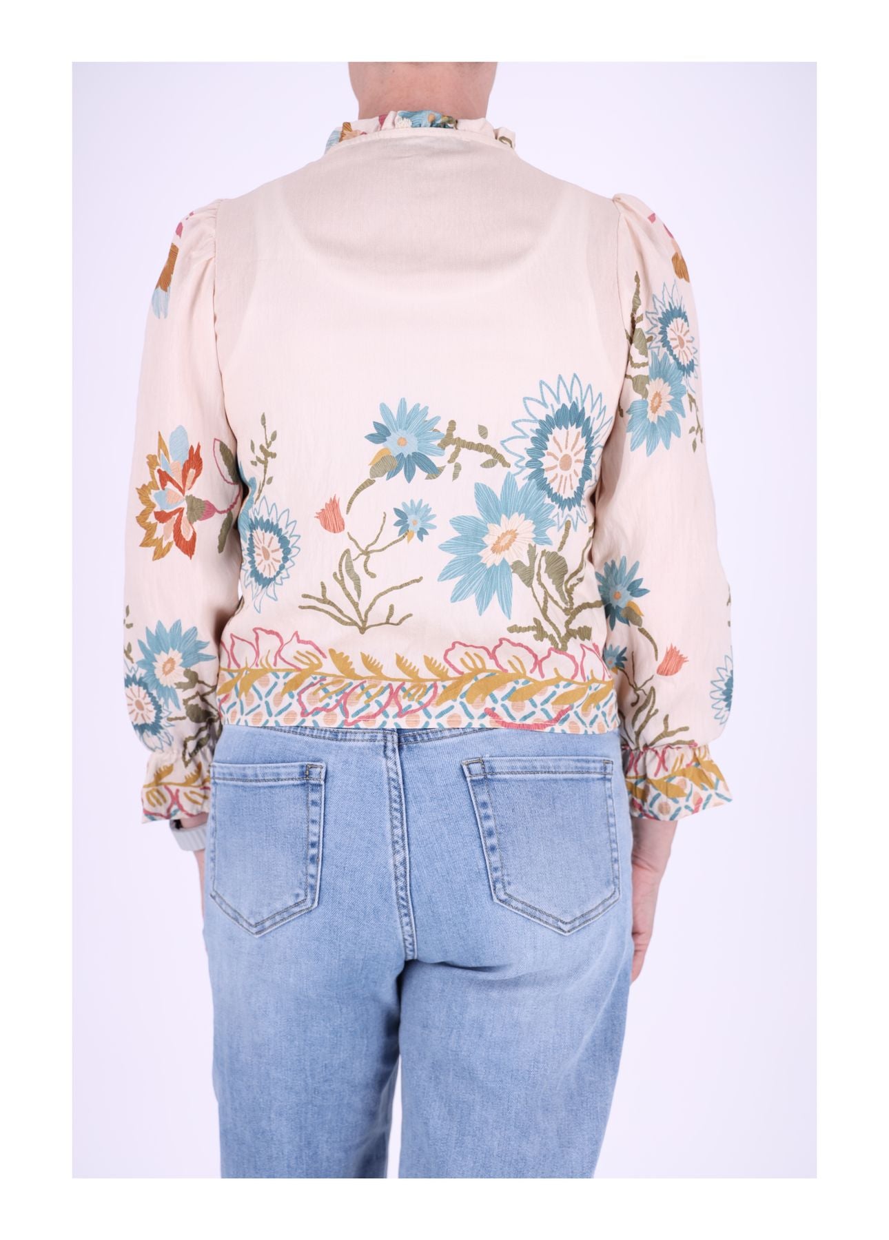 Blusenjacke zum binden Print