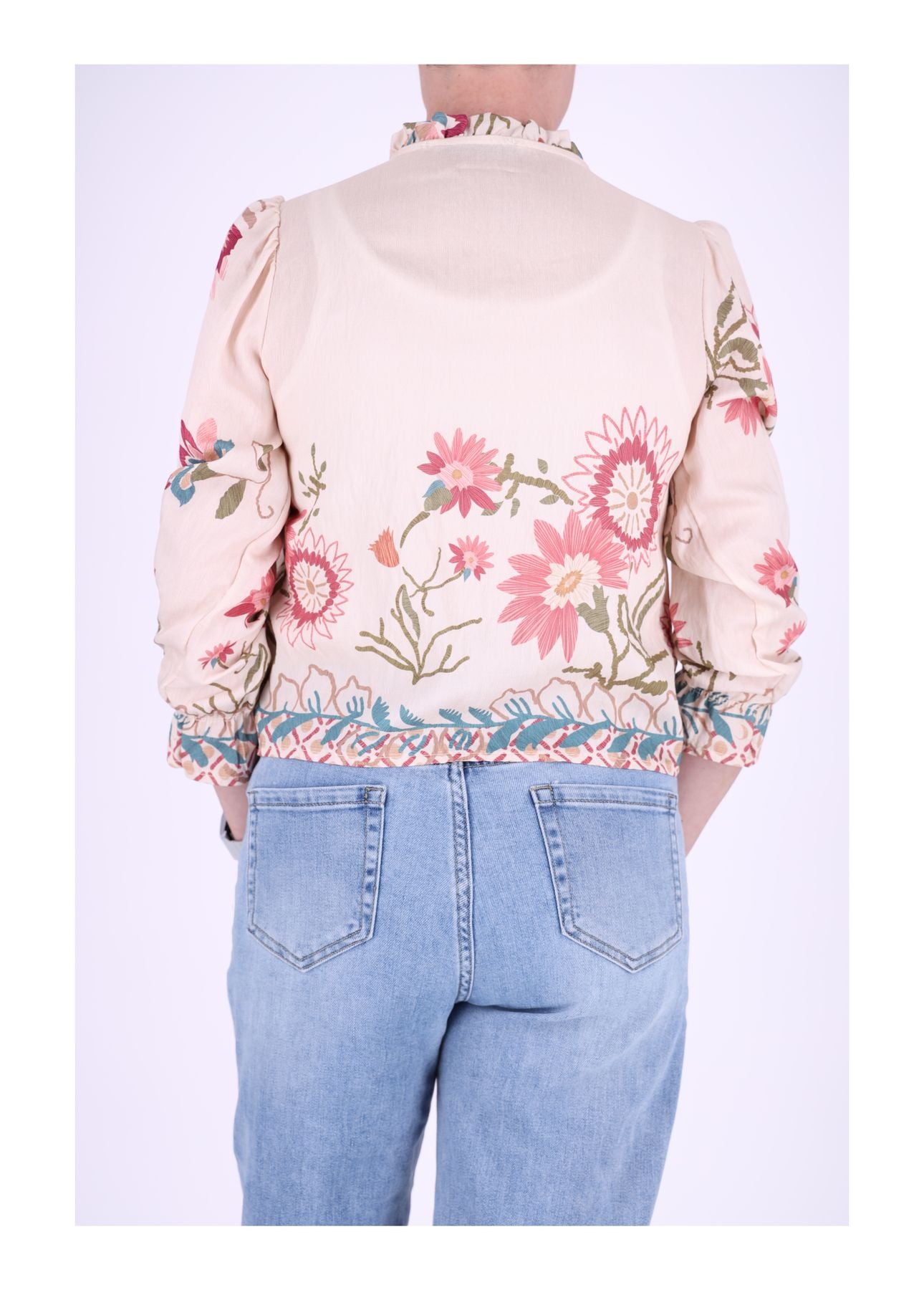 Blusenjacke zum binden Print