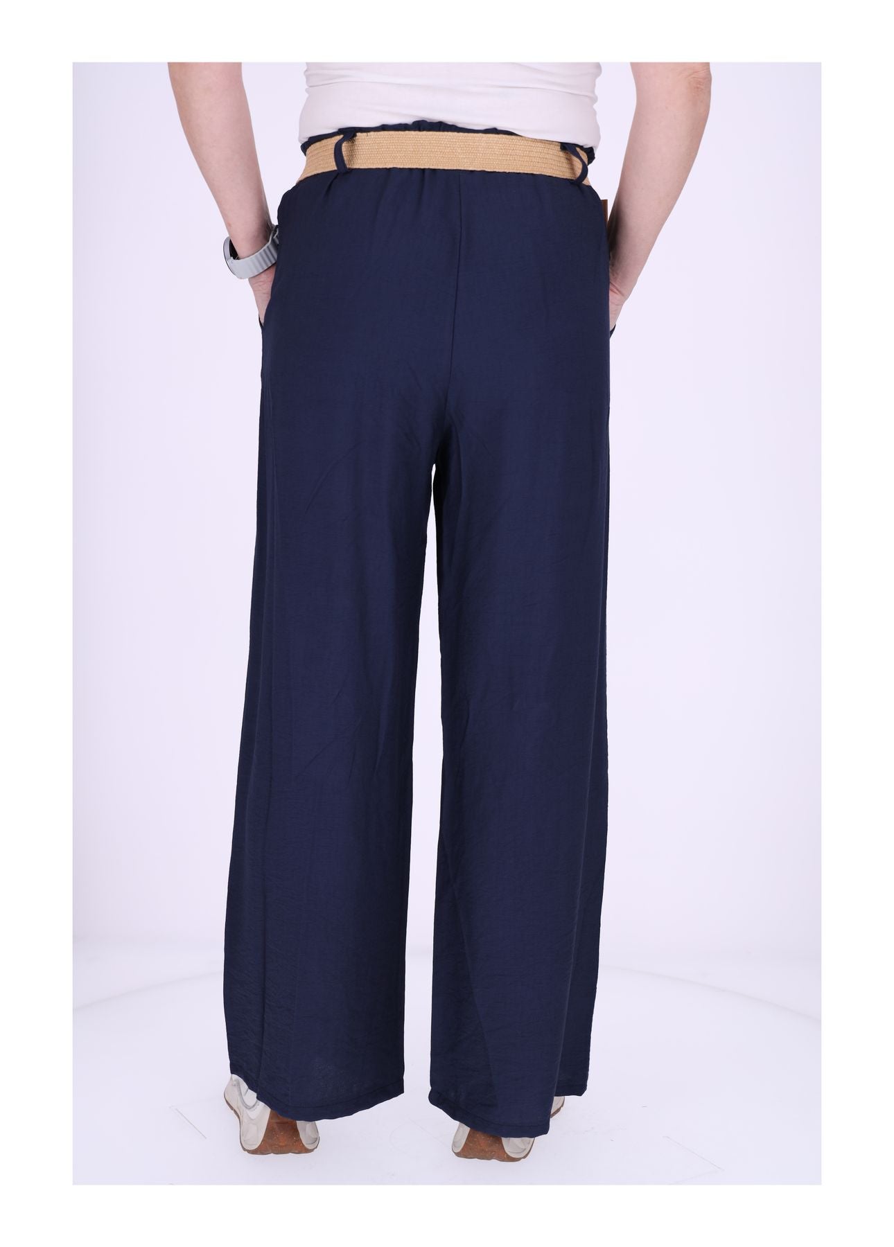 Damen Hose mit Gürtel Sommerqualität