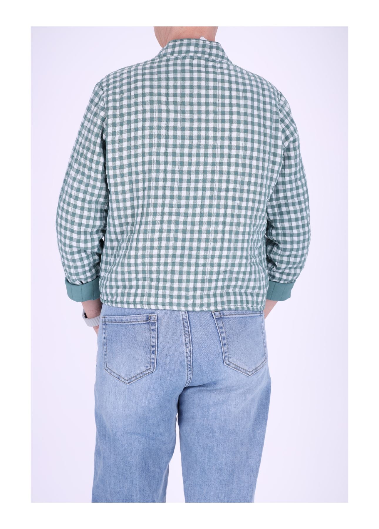 Damen Sweatjacke Stepp kleines Karo