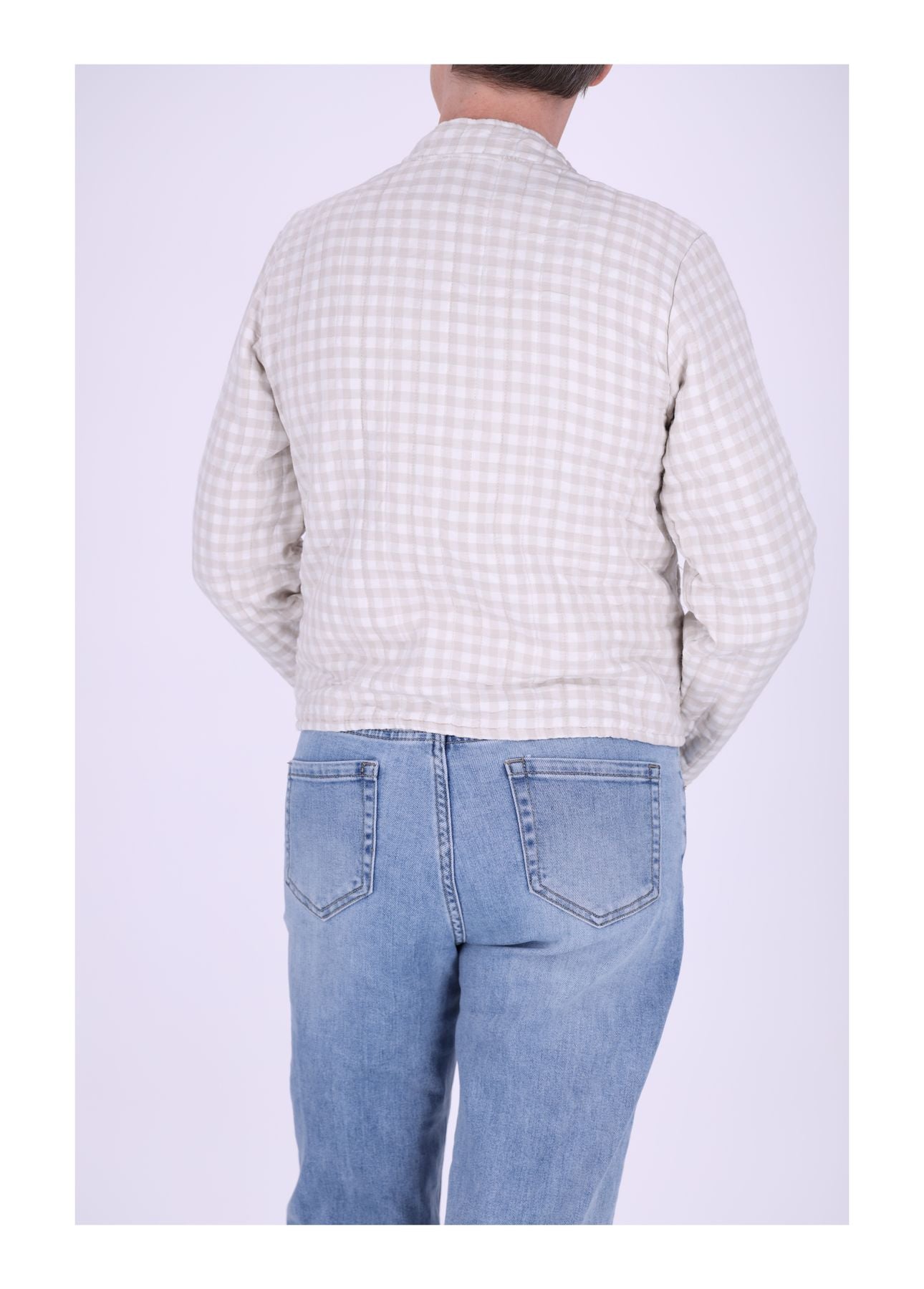 Damen Sweatjacke Stepp kleines Karo