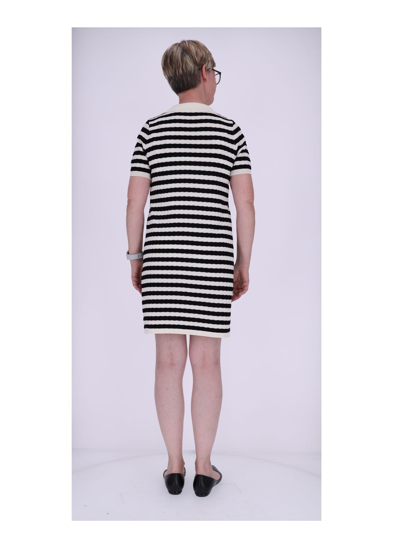 Kleid Feinstrick Polokragen