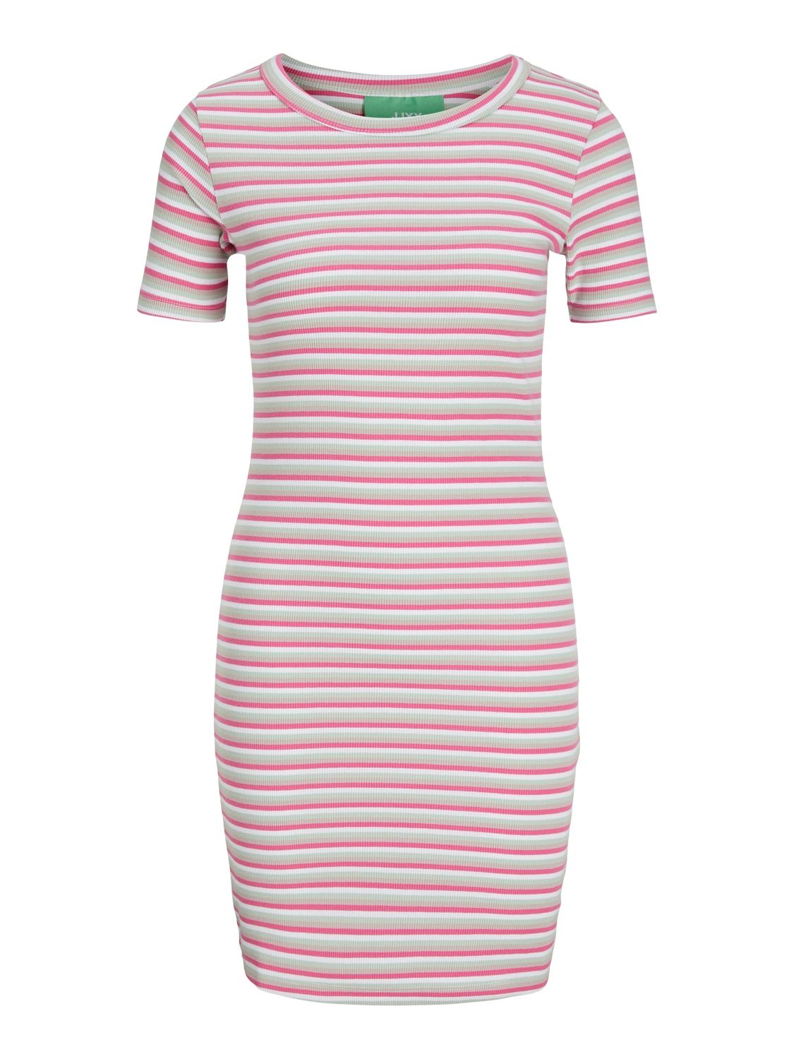 Damen JXFILL STRETCH SHORT SS STRIPE DRESS JRS