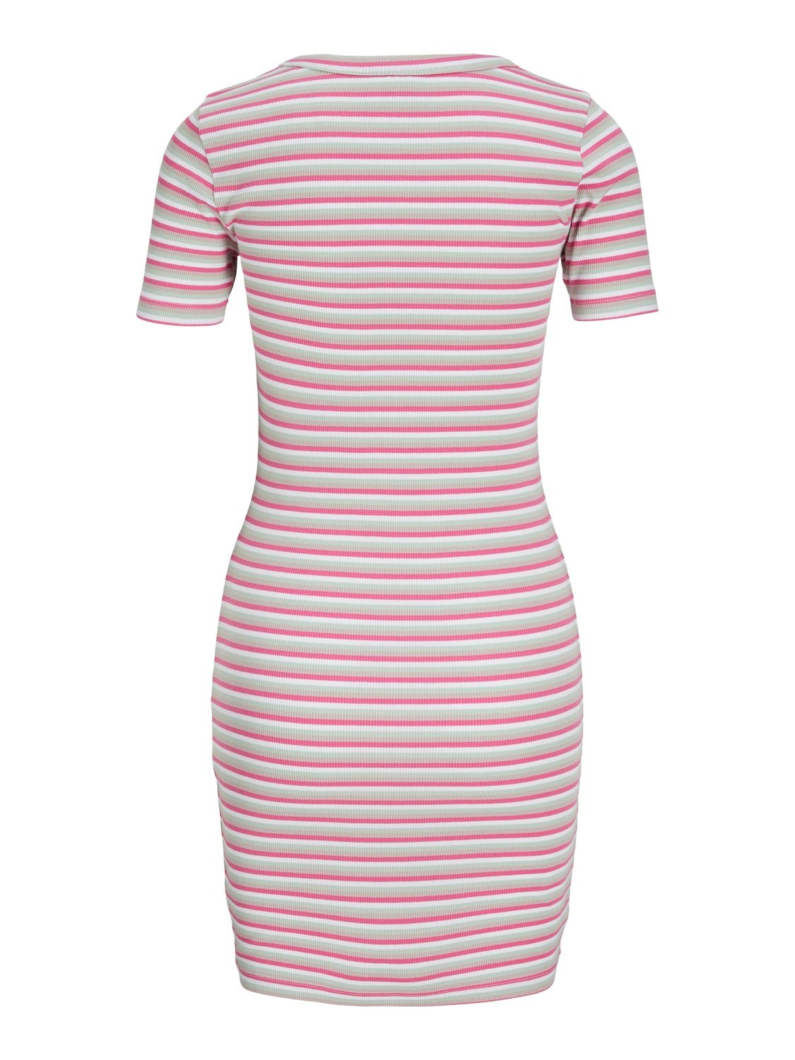 Damen JXFILL STRETCH SHORT SS STRIPE DRESS JRS