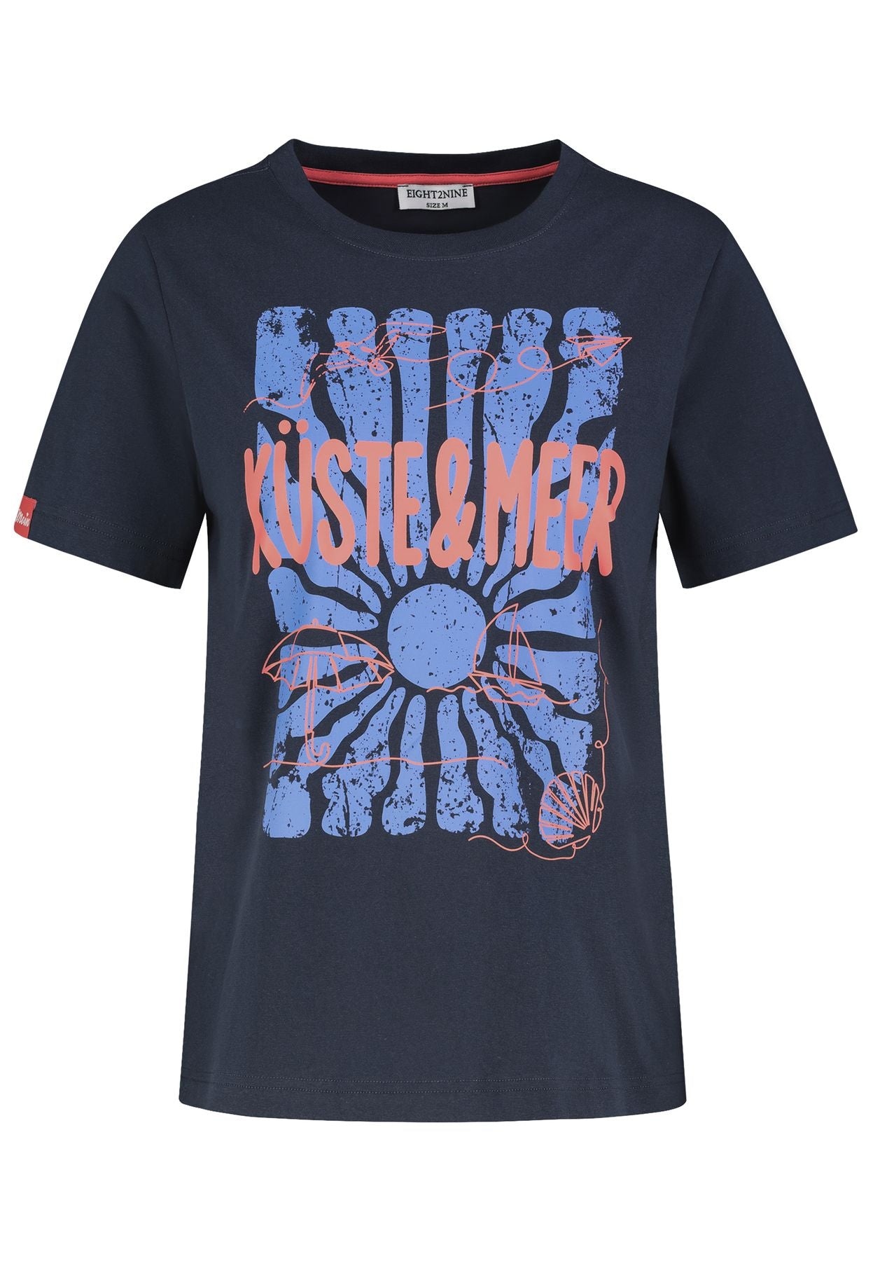 Damen DOB T-shirt, kurzarm, Rundhals mit