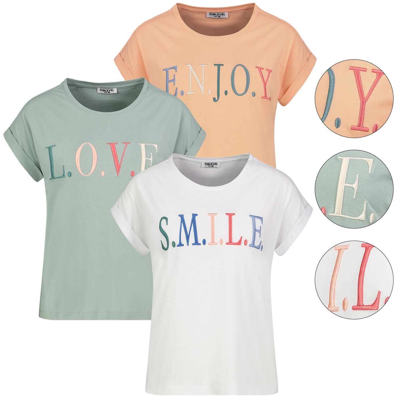 Damen DOB T-Shirt, angeschnittene Ärmel m