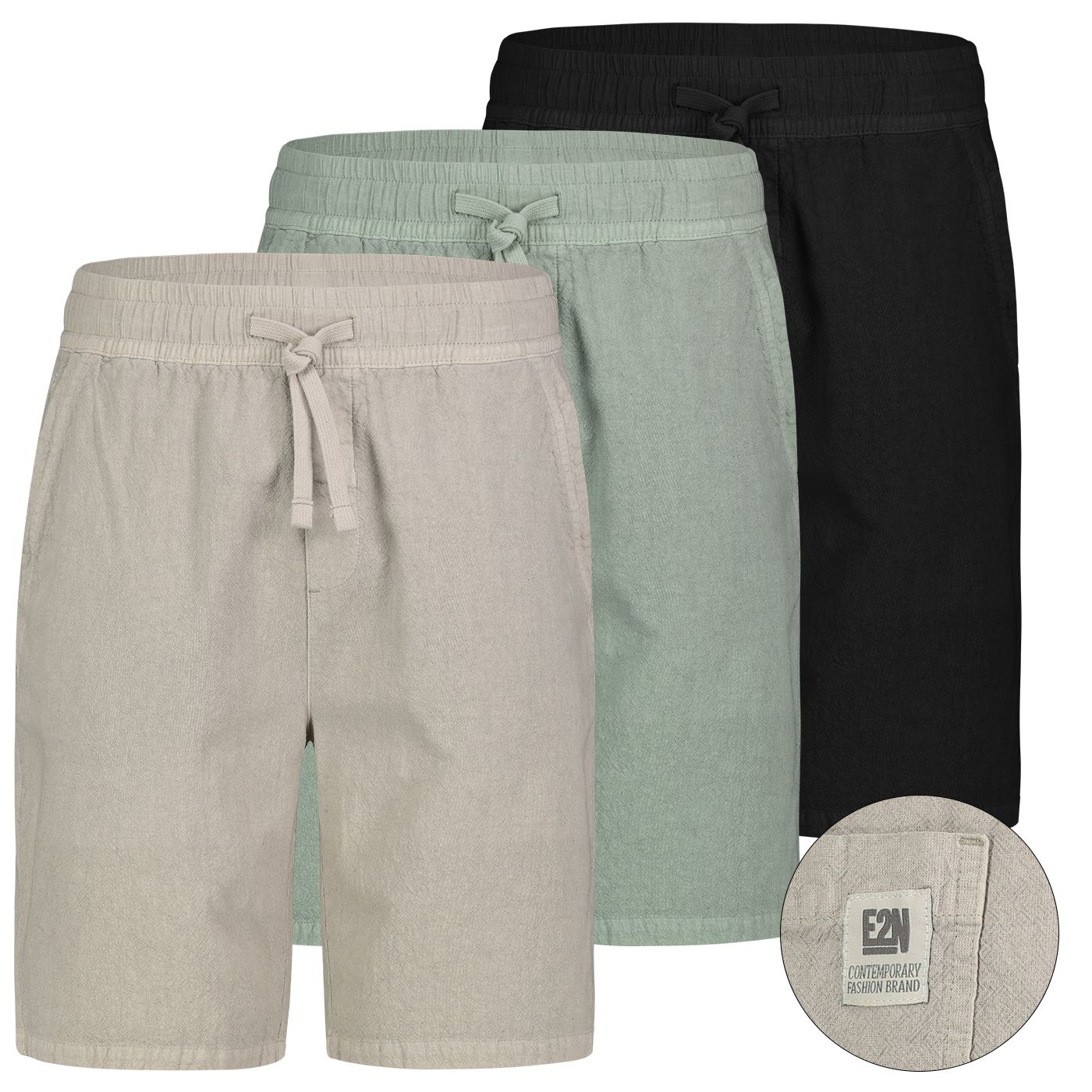 Herren HAKA short,fake fly,Kordel, elast.