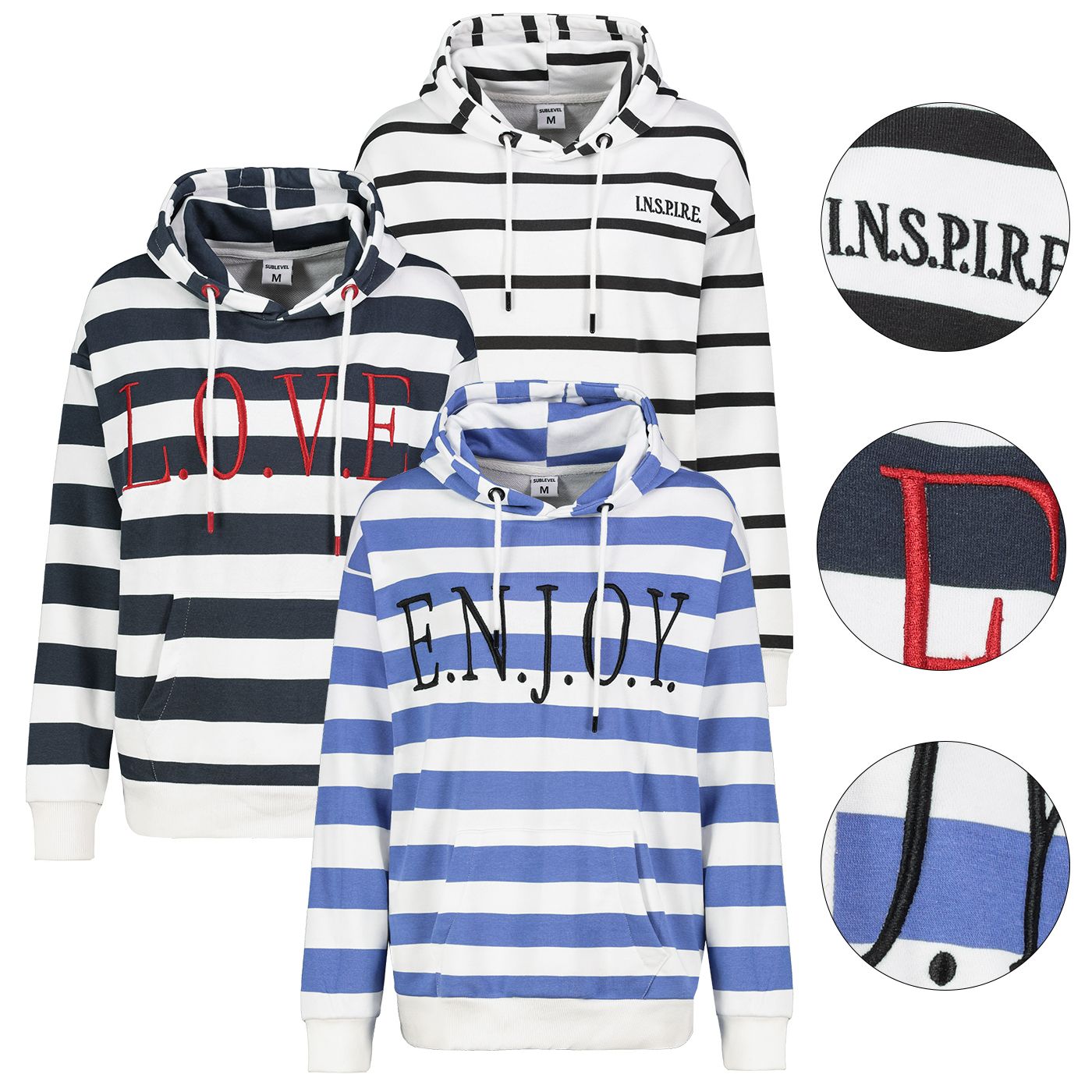 Damen DOB Sweat, langarm, Kapuze mit Dart