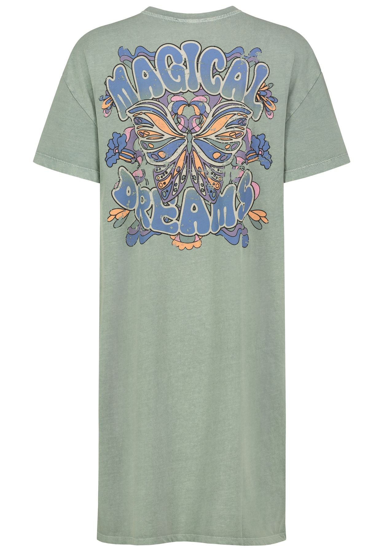 Damen DOB T-Shirtkleid, kurzarm, Rundhals