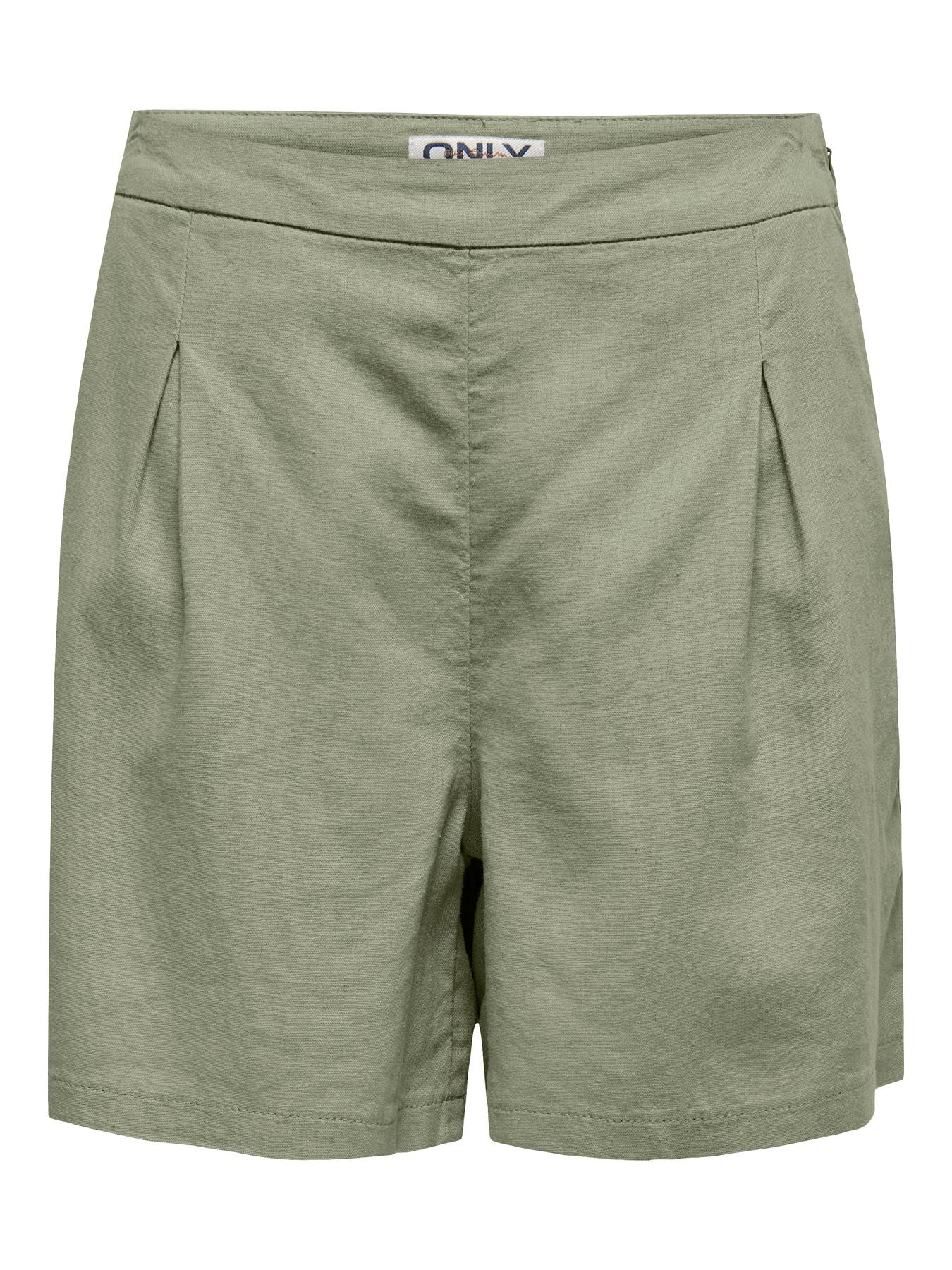 Damen ONLCARO HW LINEN BL PLEAT SHORTS CC