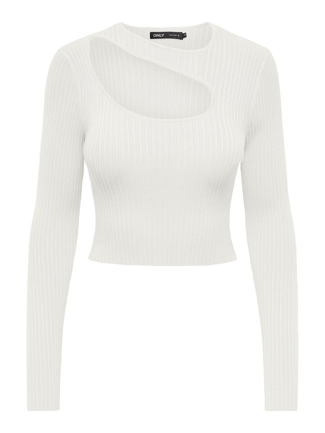 Damen ONLMEDDI LS PEEK-A-BOO O-NECK CC KNT