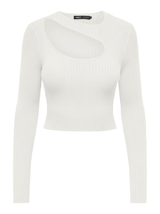 Damen ONLMEDDI LS PEEK-A-BOO O-NECK CC KNT