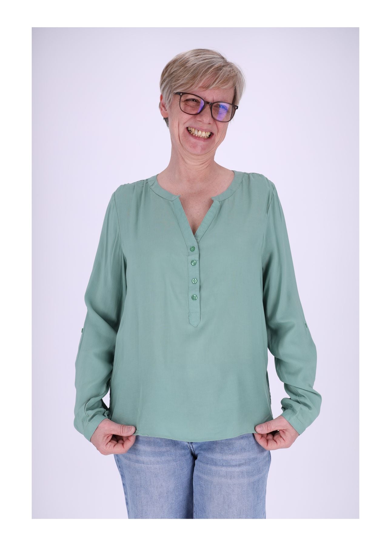 Schlupfbluse uni