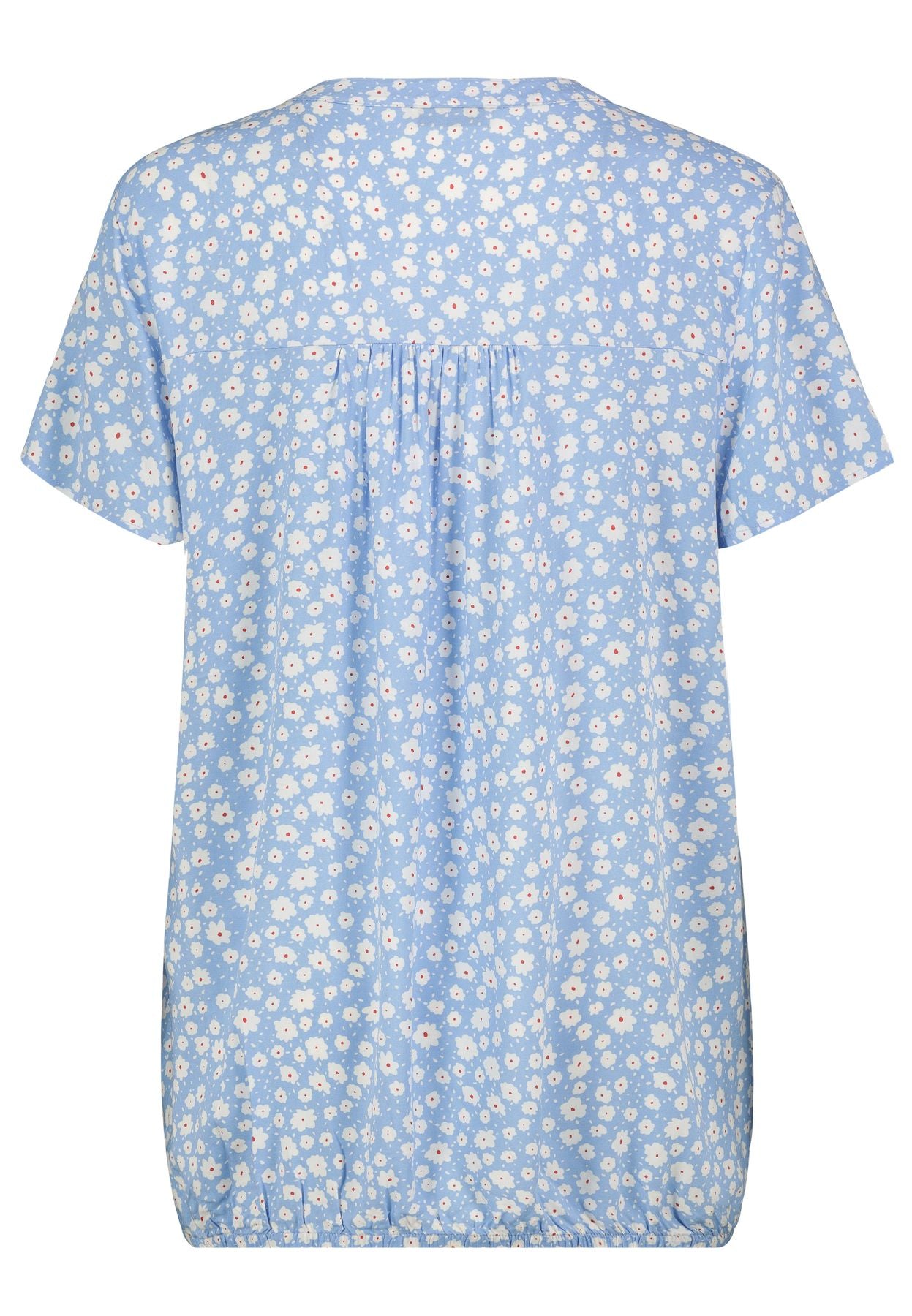 Damen DOB Bluse, Rundhals mit V-Ausschnit