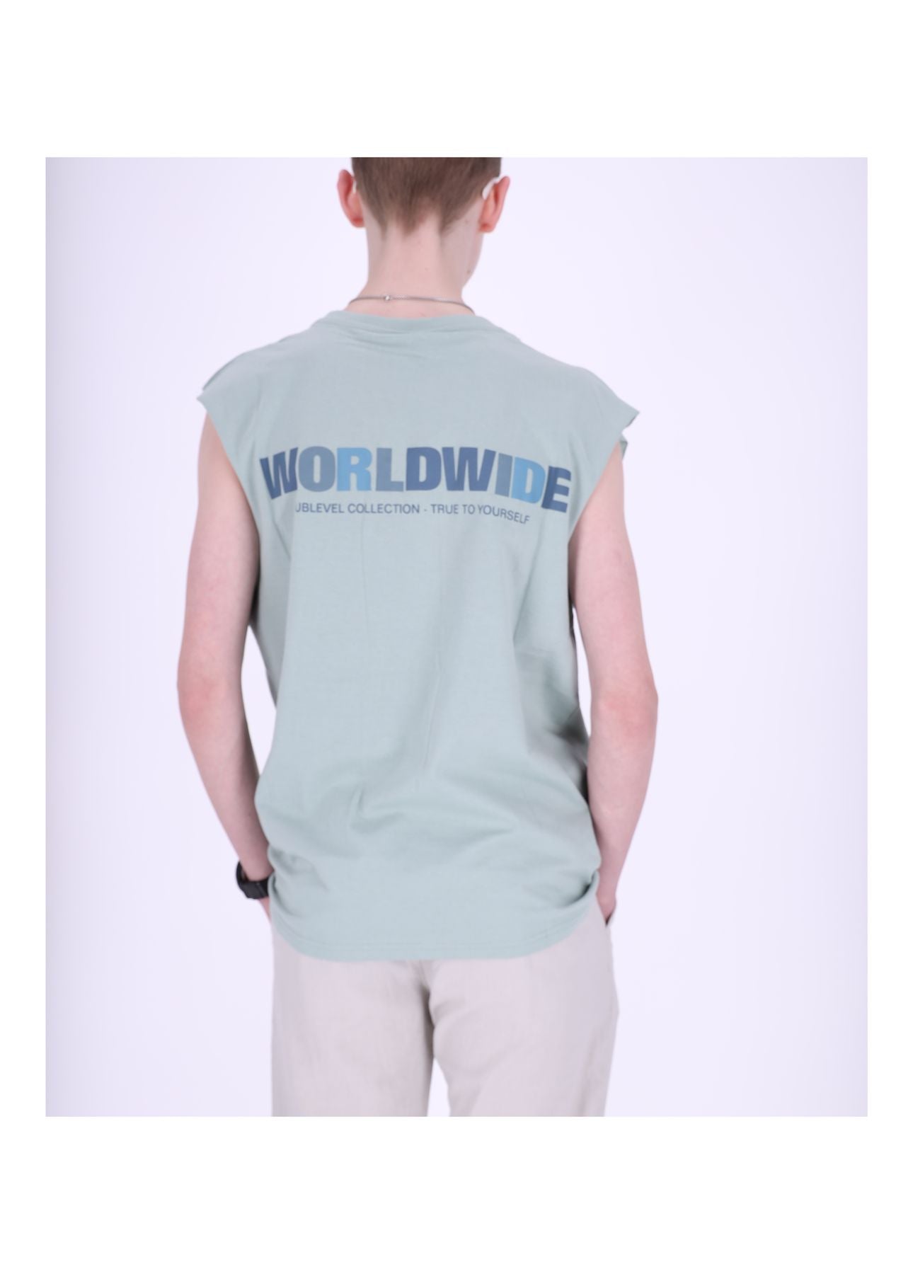 Herren HAKA Top, Rundhals mit Rippblende,