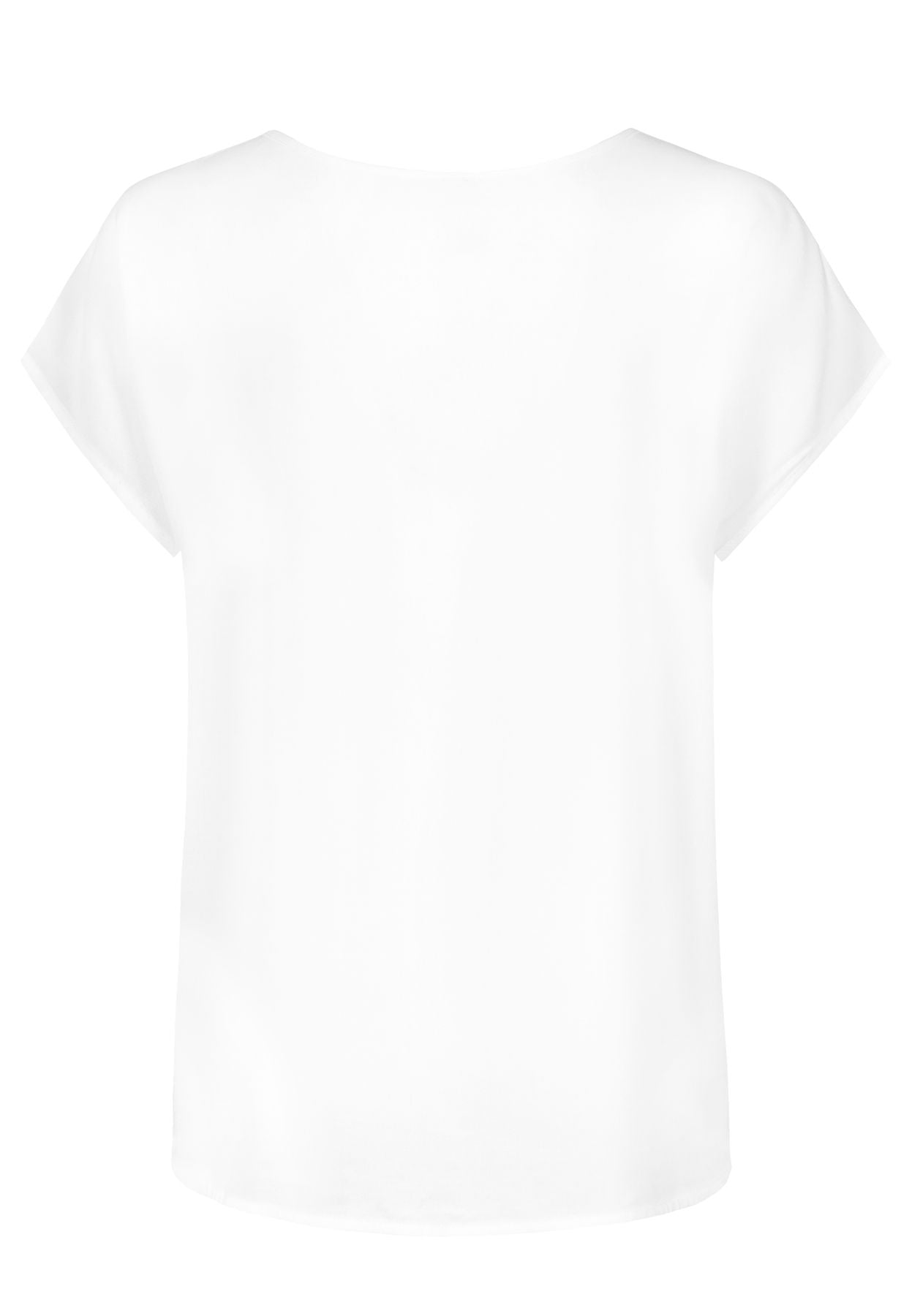 Damen DOB Bluse, Rundhals mit Piping, übe