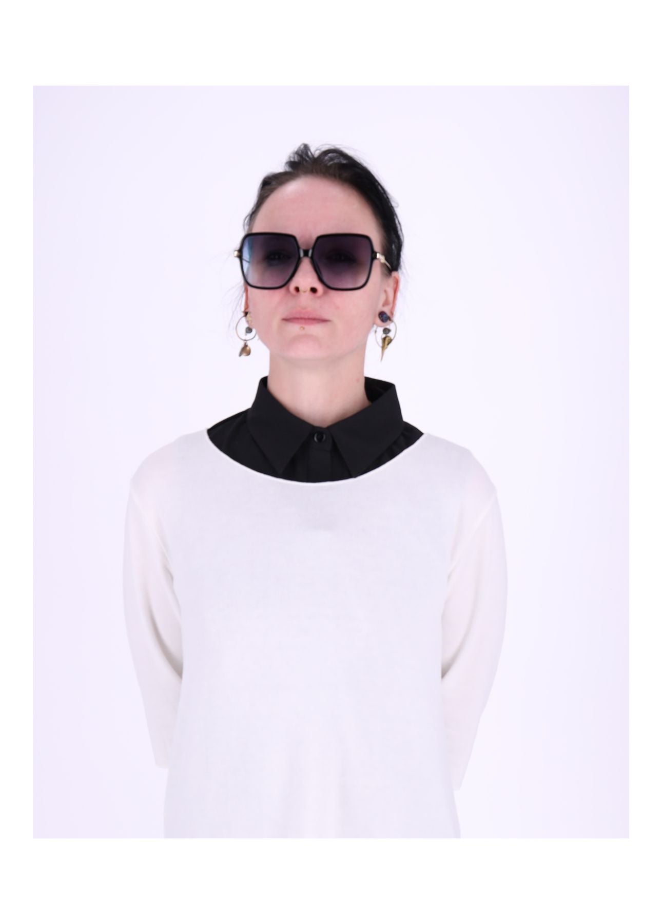 Damen Blusenkragen Viskose