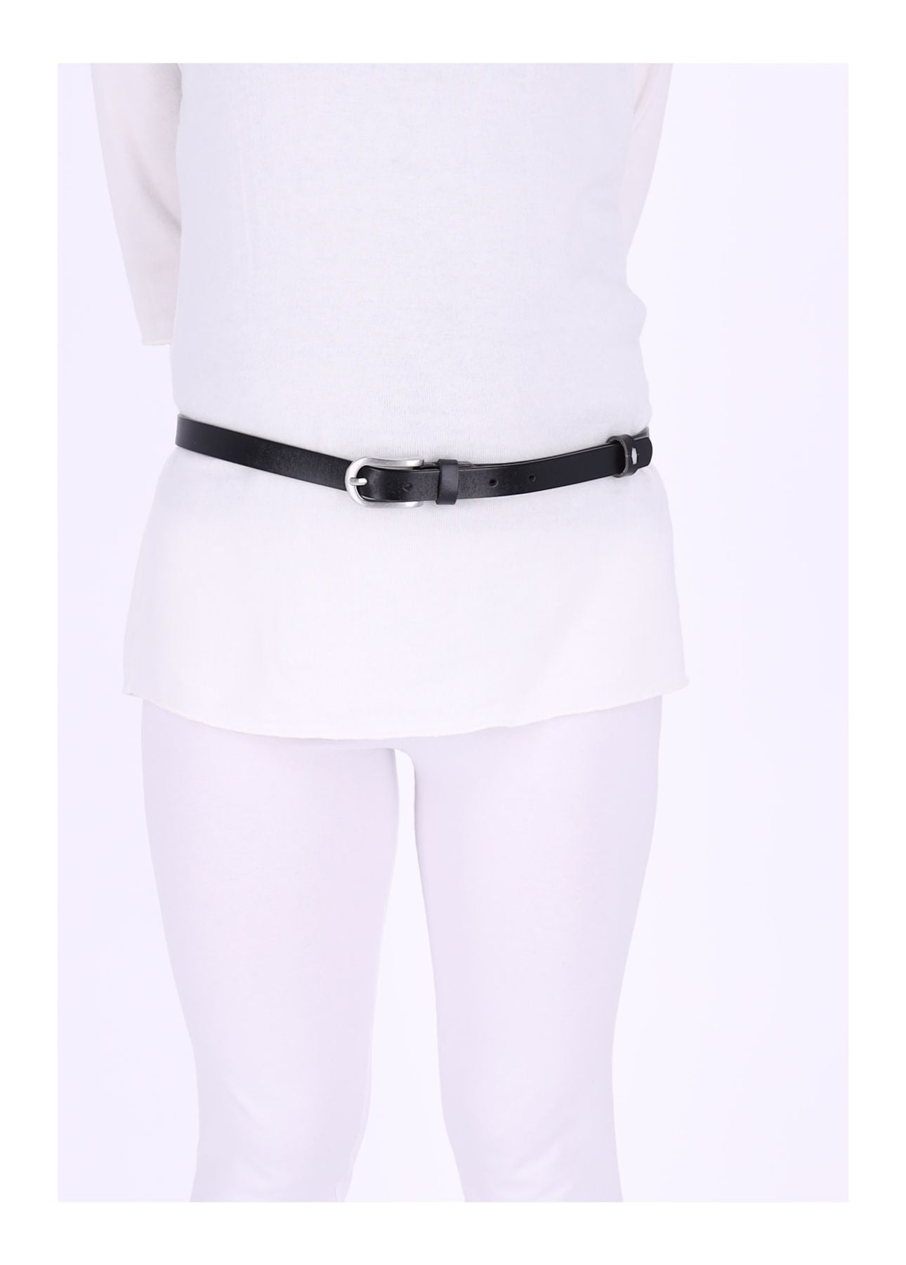 Damen Gürtel Leder schmal