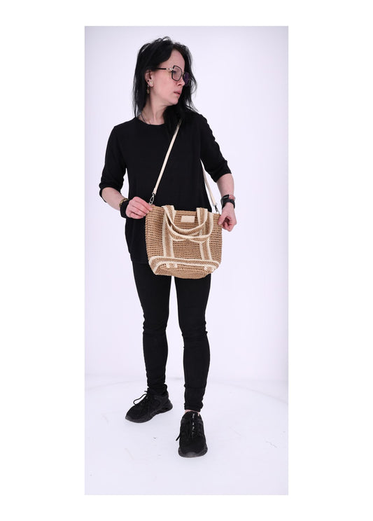 Basttasche klein