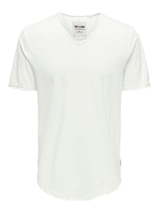 Herren ONSBENNE LONGY V-NECK SS TEE NOOS