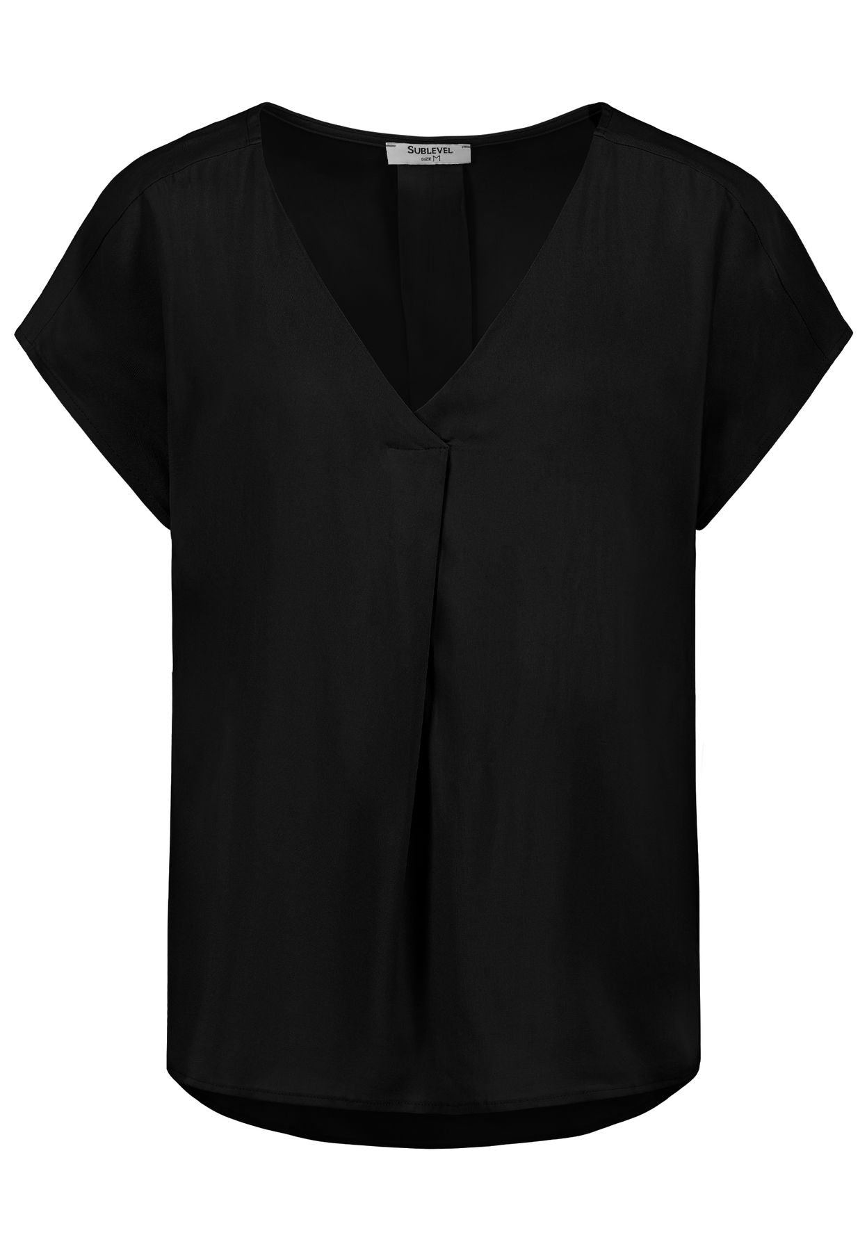 Damen DOB Bluse, V-Ausschnitt mit eingele