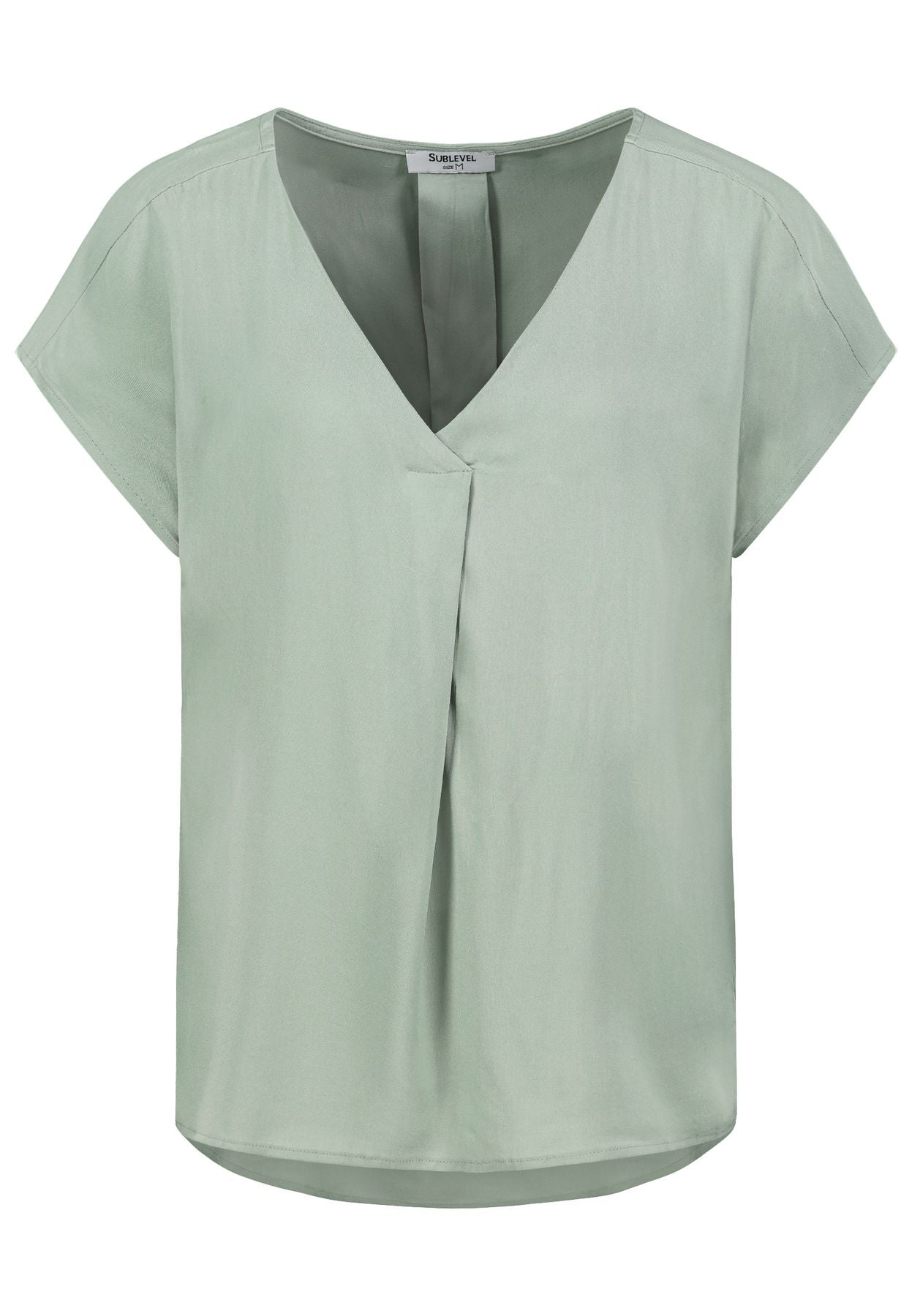 Damen DOB Bluse, V-Ausschnitt mit eingele