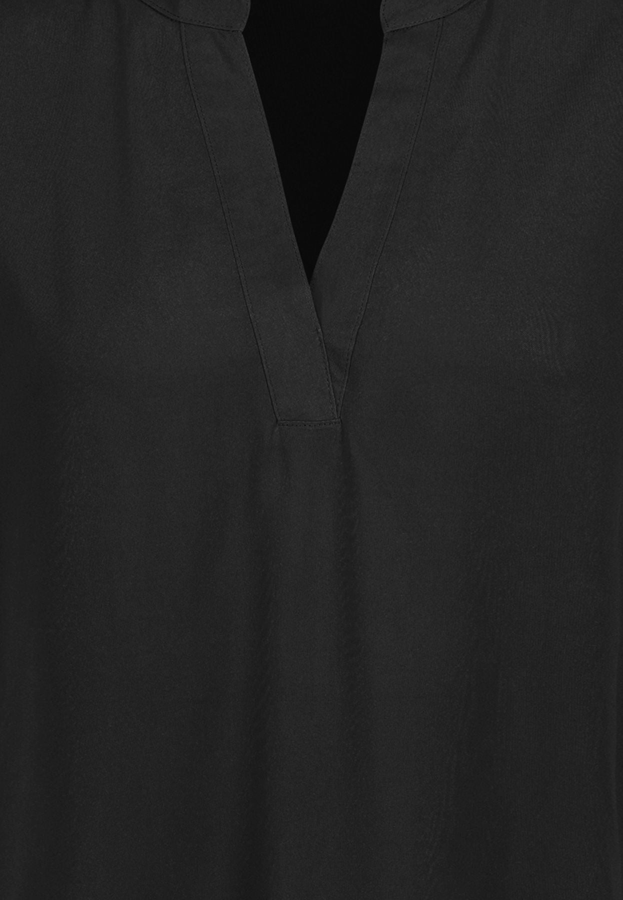 Damen DOB Bluse, Rundhals mit V-Ausschnit