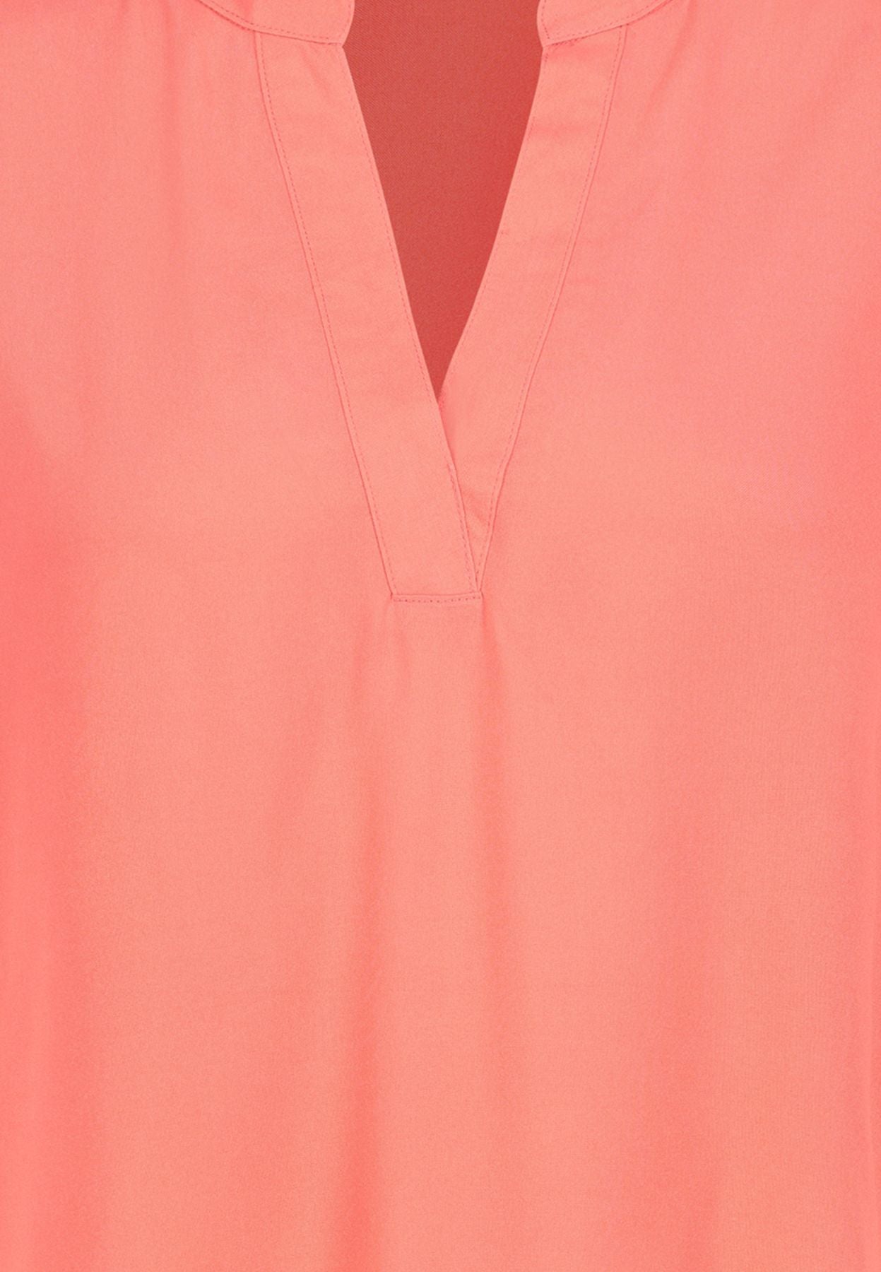 Damen DOB Bluse, Rundhals mit V-Ausschnit