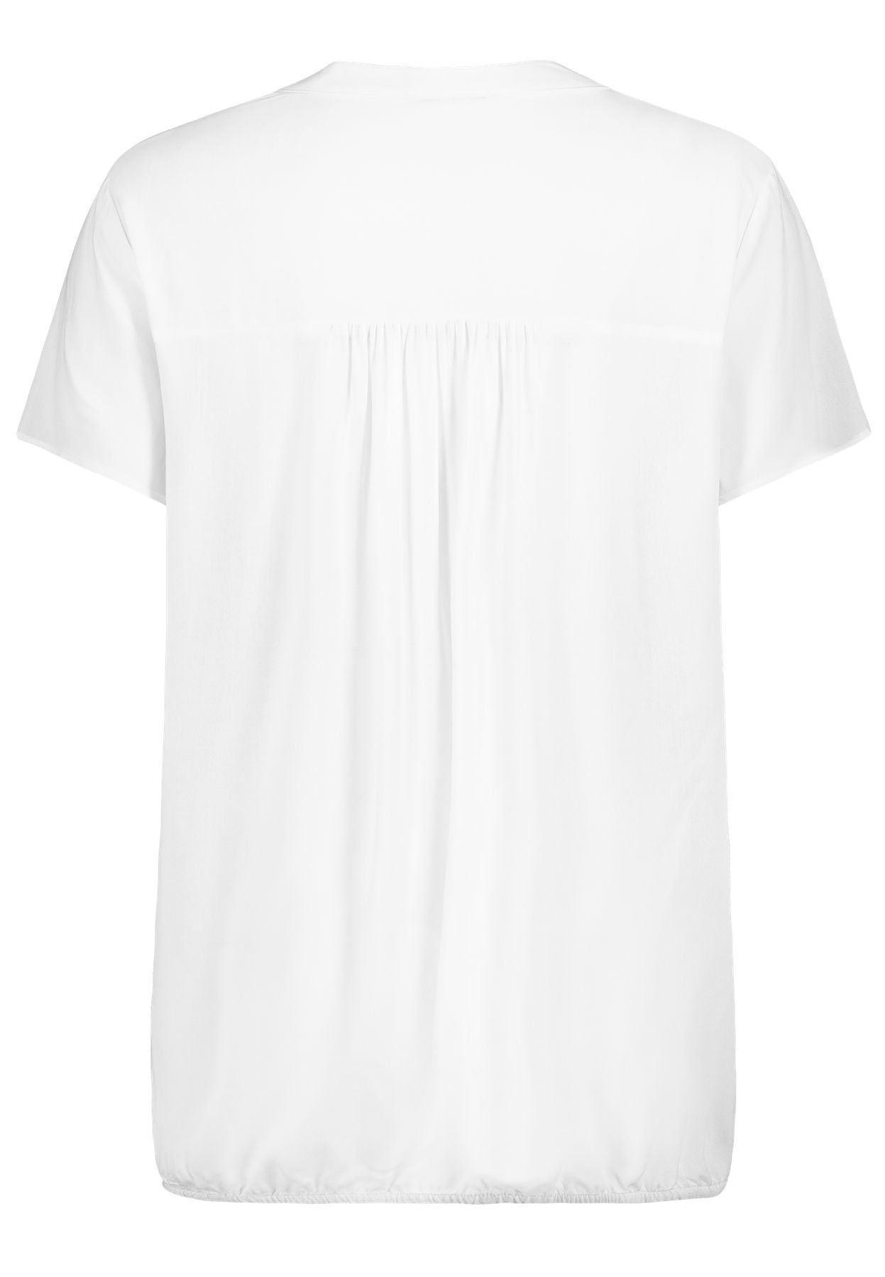 Damen DOB Bluse, Rundhals mit V-Ausschnit