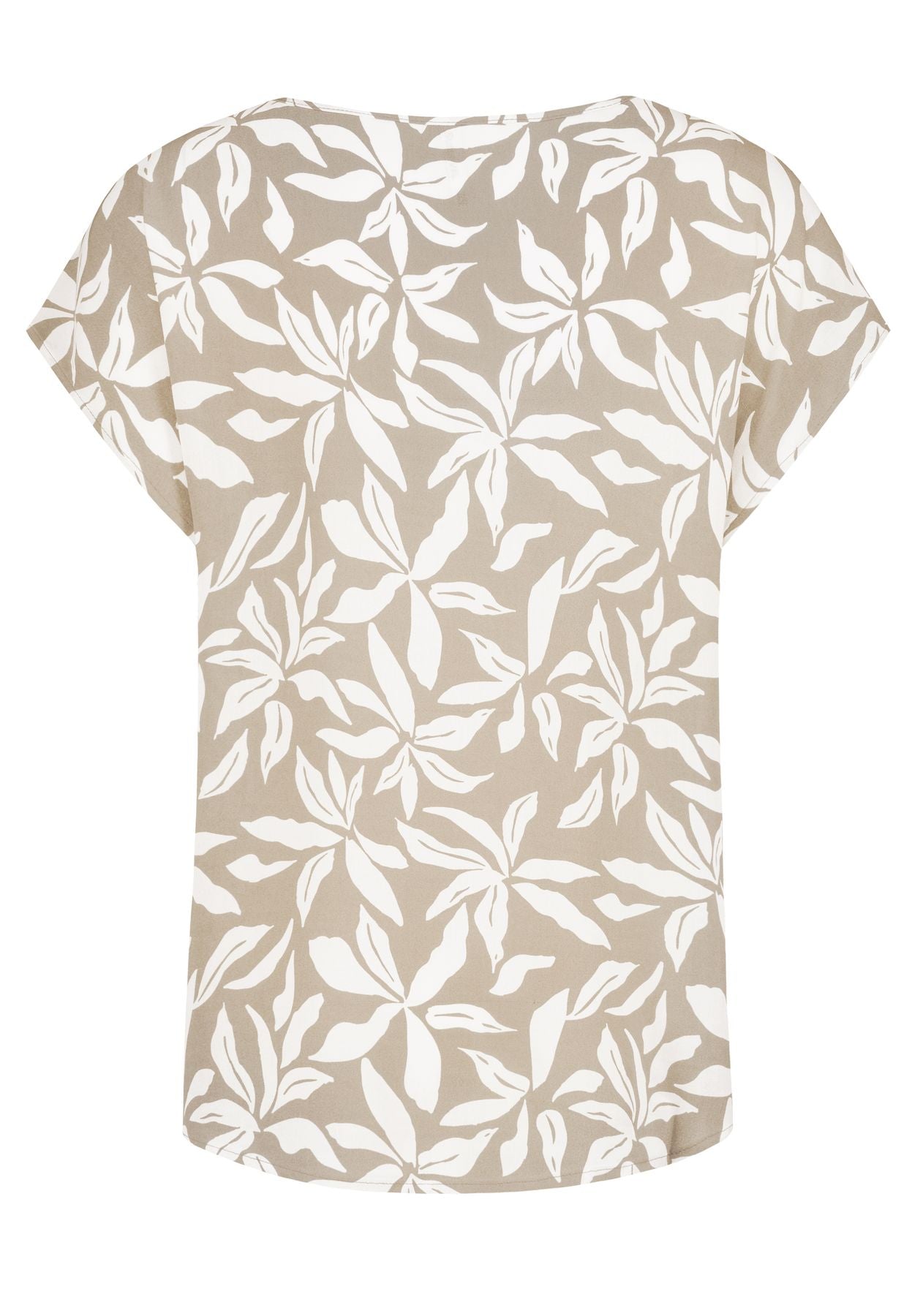 Damen DOB Bluse, Rundhals mit Piping, übe