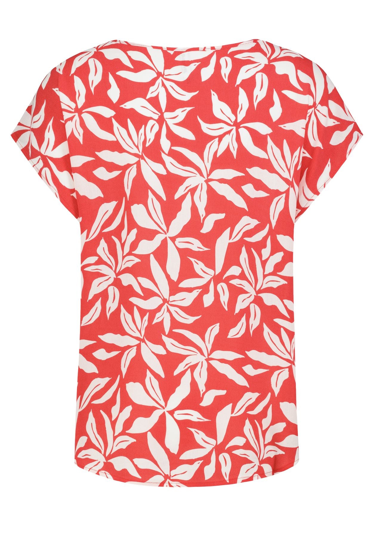 Damen DOB Bluse, Rundhals mit Piping, übe