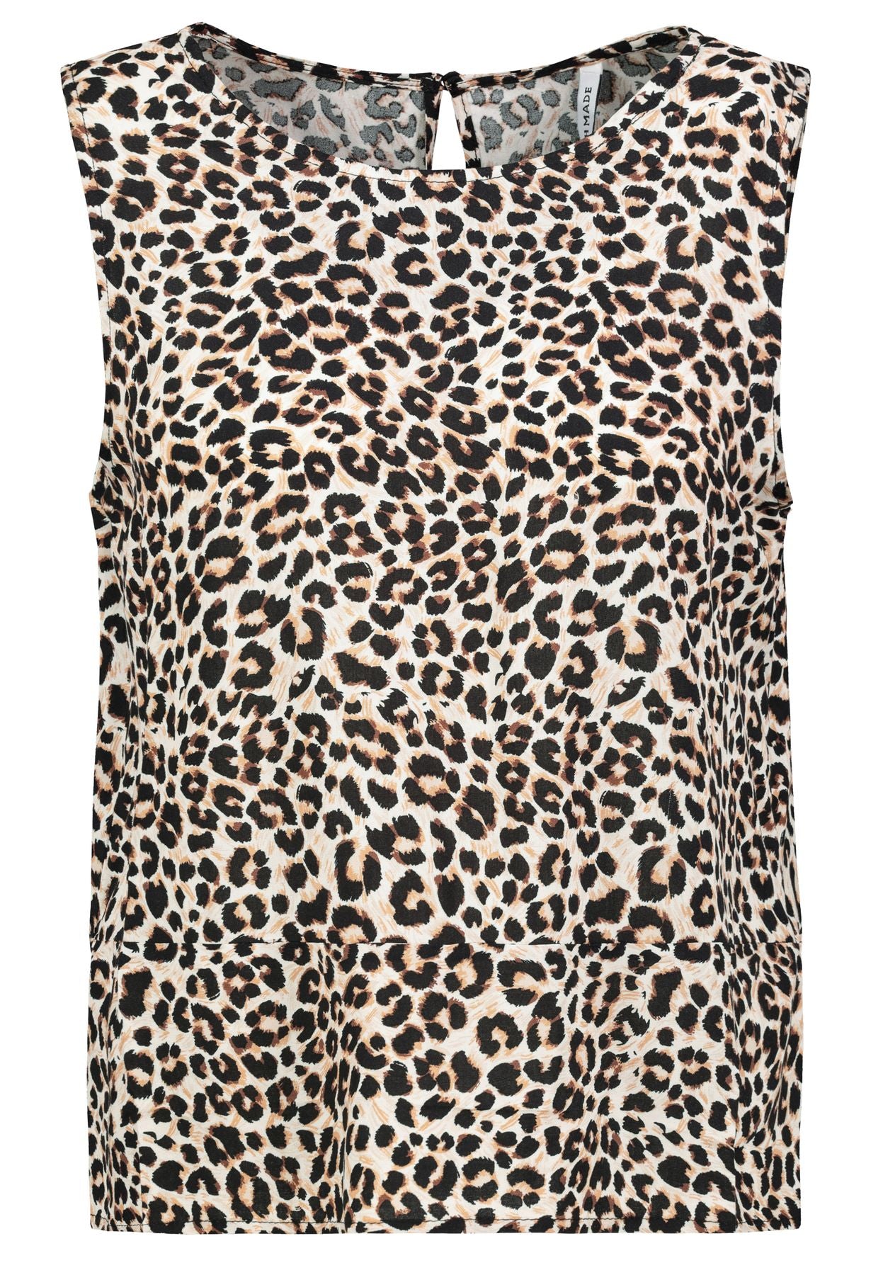 Damen DOB Bluse, ohne Ärmel, Rundhals mit