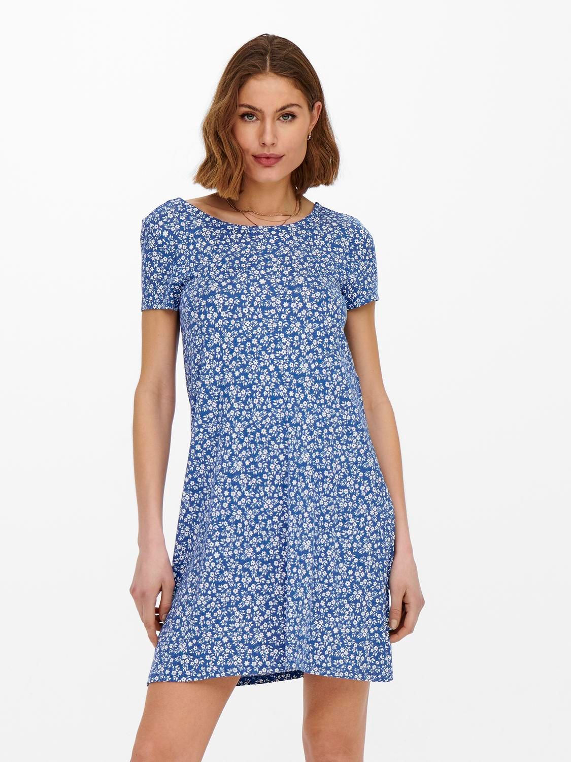 Damen ONLBERA BACK LACE UP S/S DRESS JRS