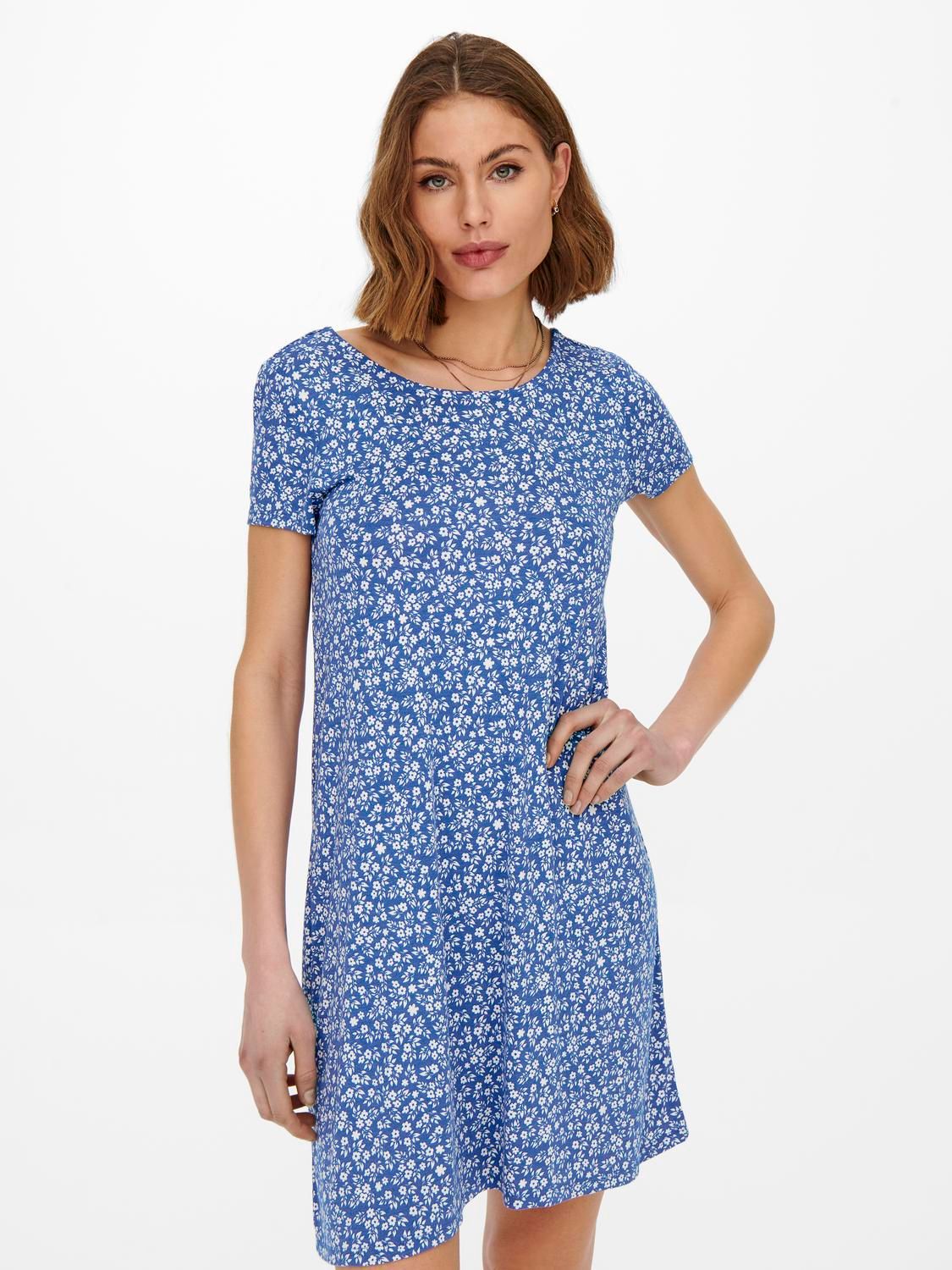 Damen ONLBERA BACK LACE UP S/S DRESS JRS